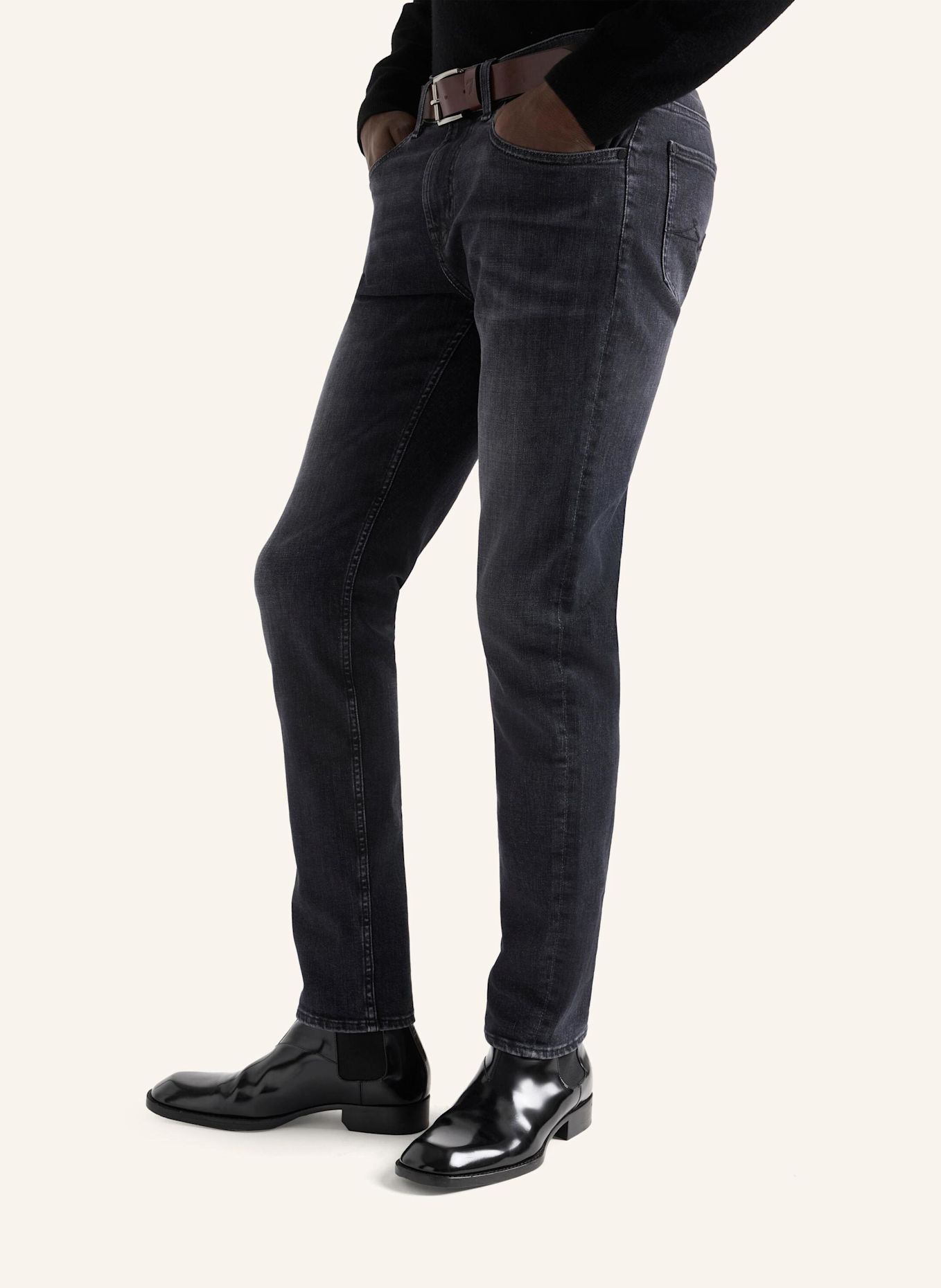 7 for all mankind Jeans SLIMMY TAPERED Skinny fit: DUNKELBLAU / SCHWARZ