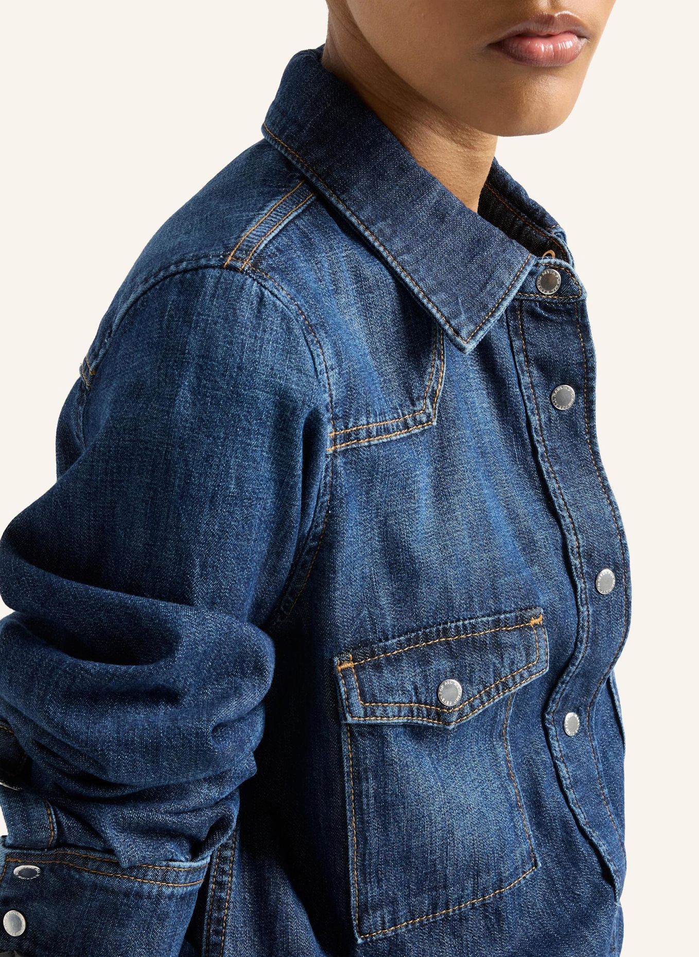 7 for all mankind Denim WESTERN SHIRT Shirt fit: BLAUW