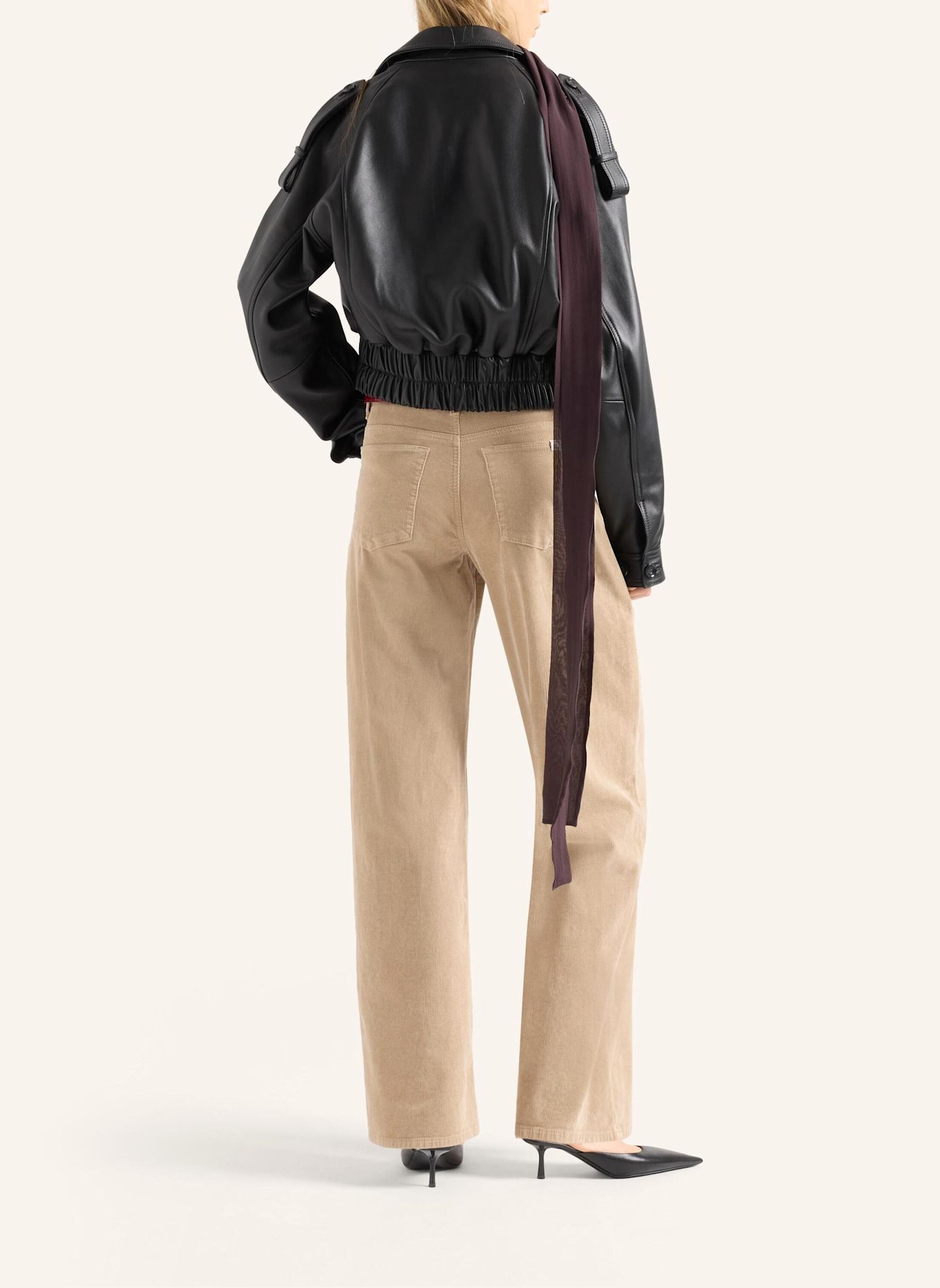 7 for all mankind Pants STOVEPIPE STRAIGHT Straight fit: BEIGE