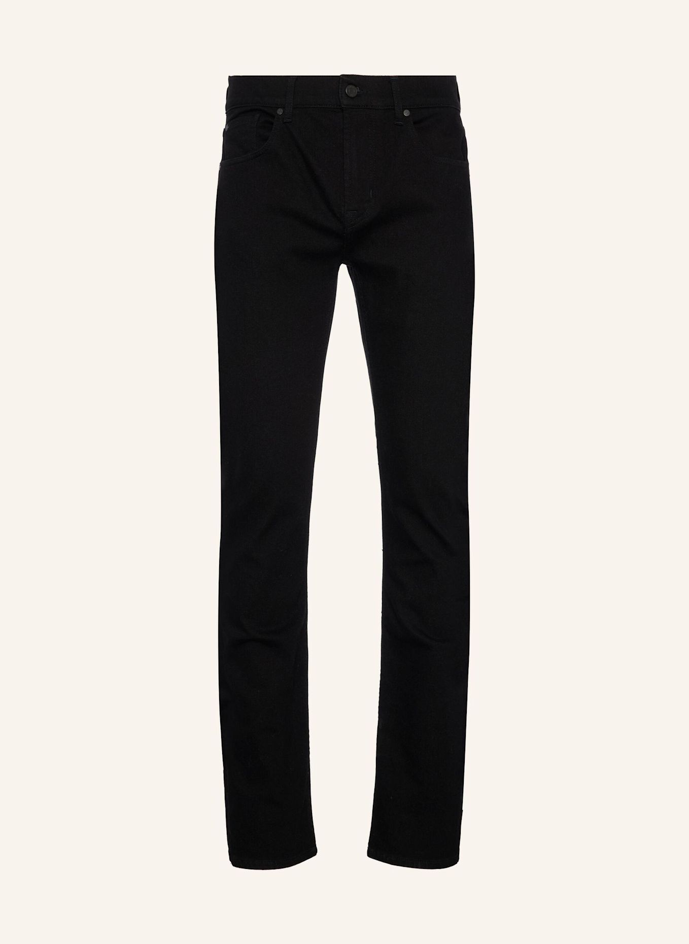 7 for all mankind STANDARD Straight-Fit Jeans: BLACK