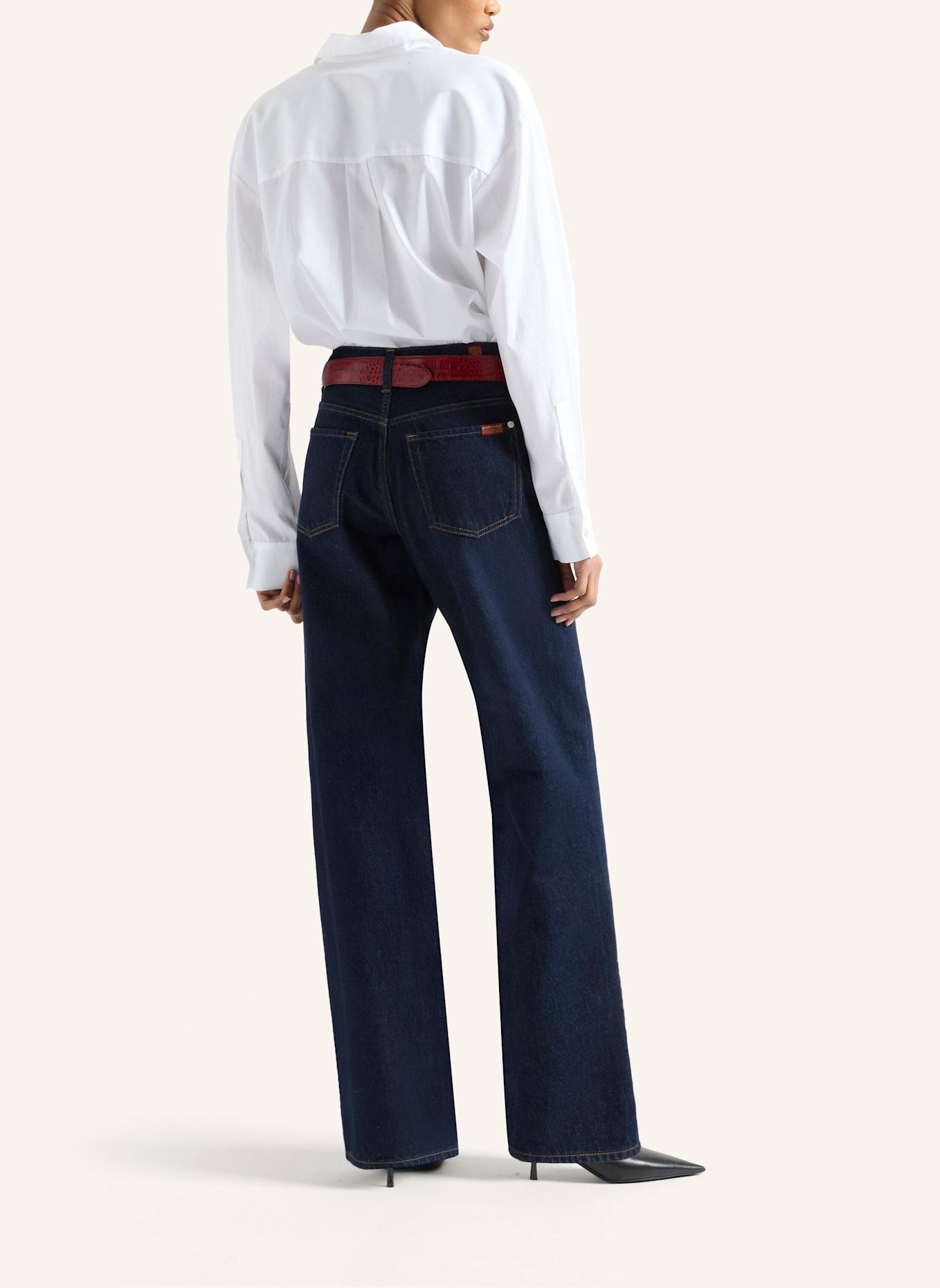 7 for all mankind Jeans TESS TROUSER Wide fit: BLAUW