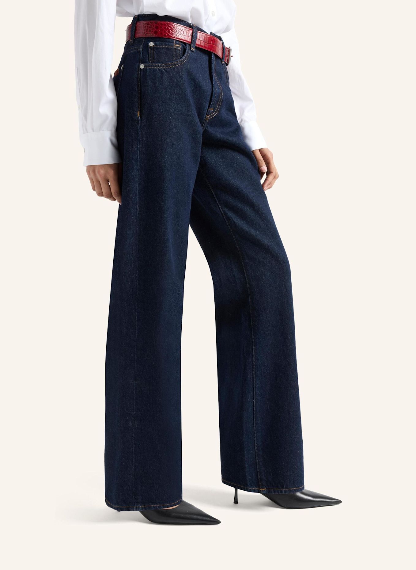 7 for all mankind Jeans TESS TROUSER Wide fit: BLAUW
