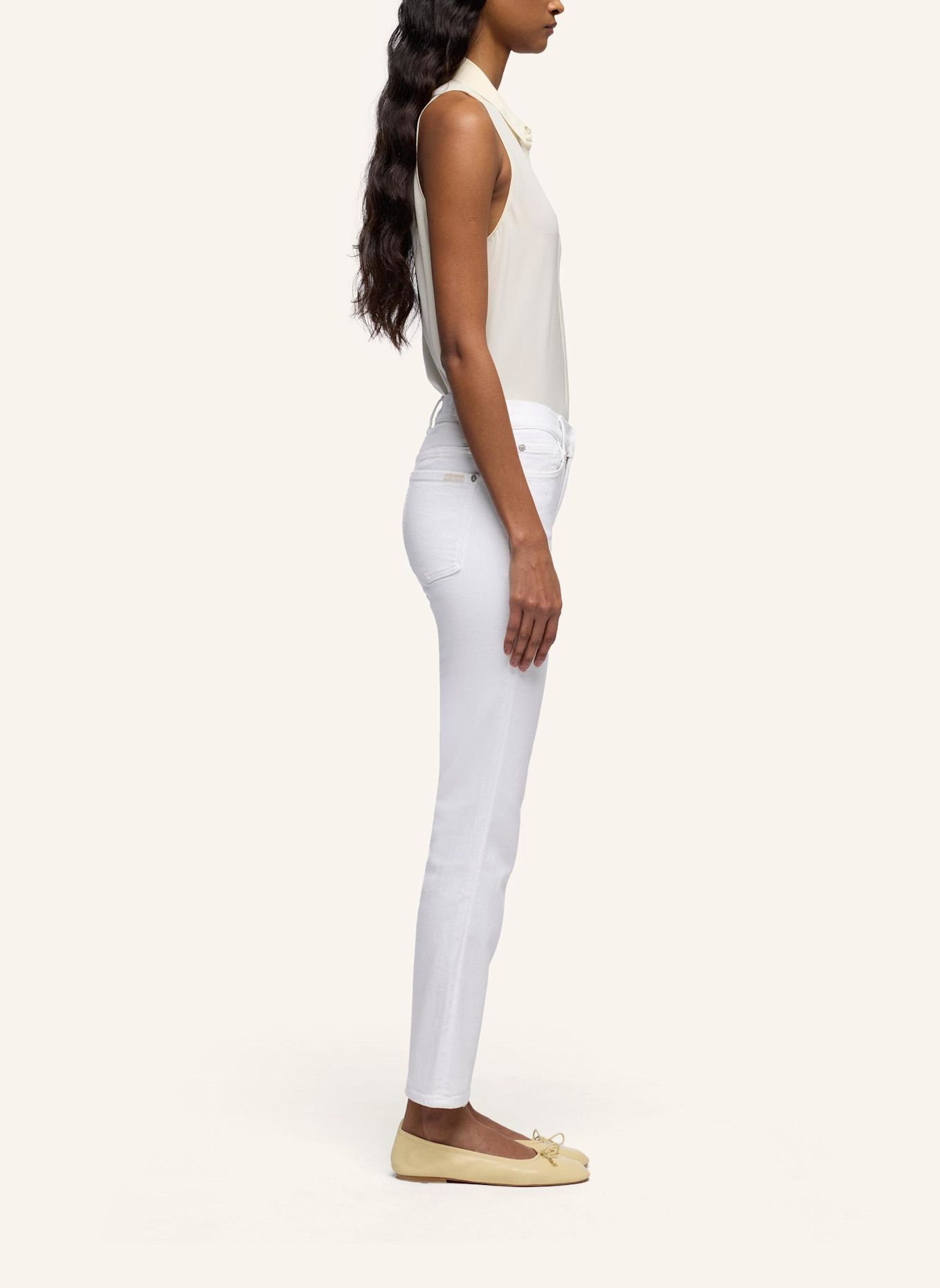 7 for all mankind Jeans ROXANNE ANKLE Skinny fit: WEISS