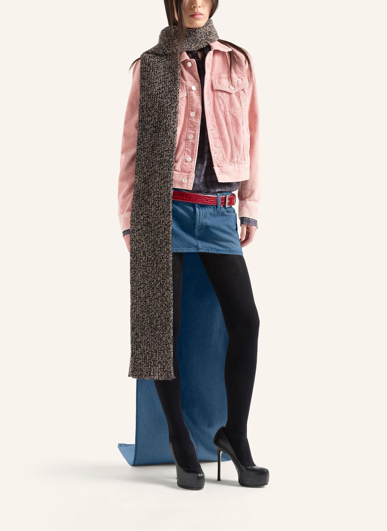 7 for all mankind Denim ADI TRUCKER Jacket fit: PINK