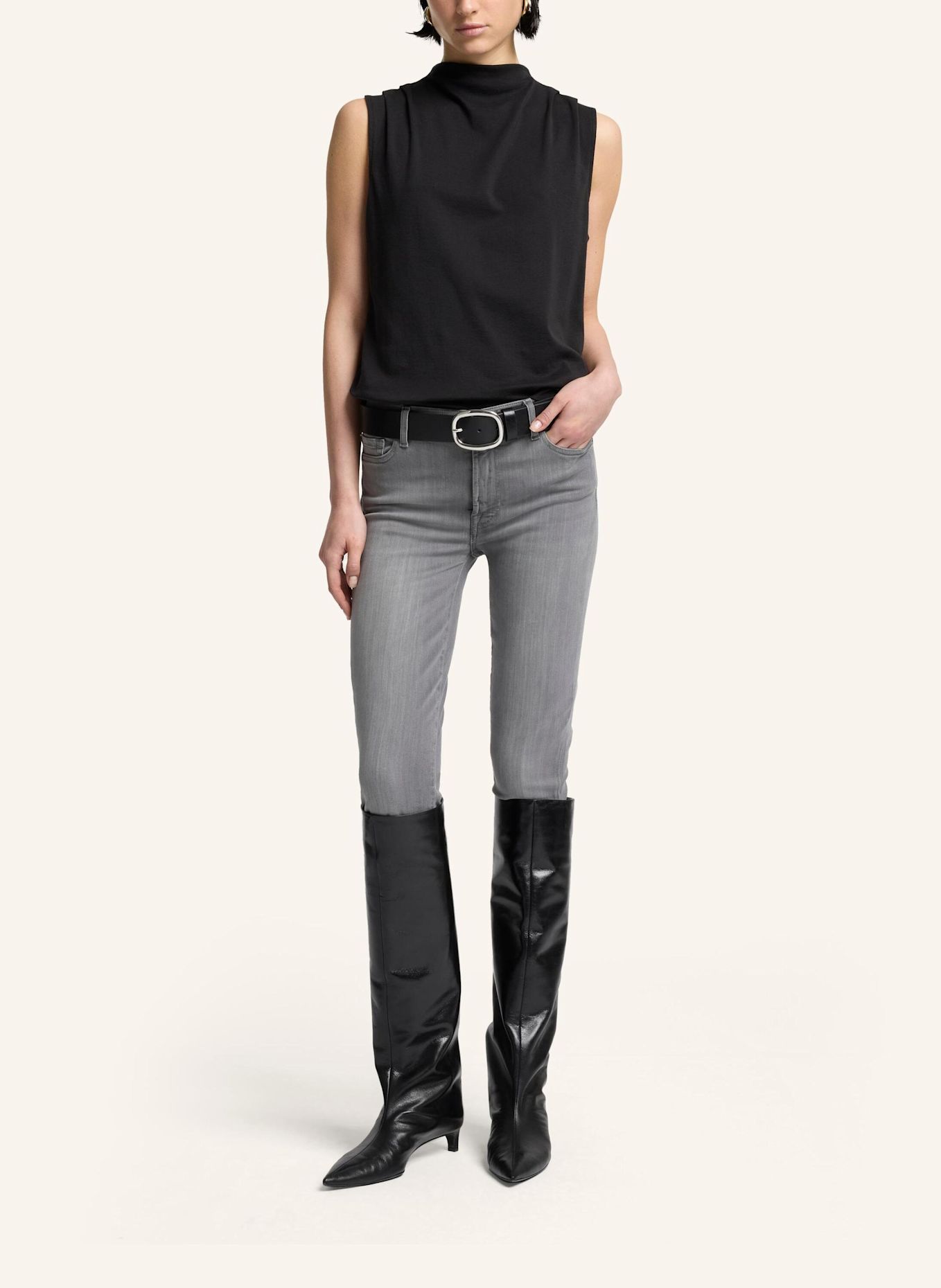 7 for all mankind Jeans HW SKINNY Skinny fit: GRAU