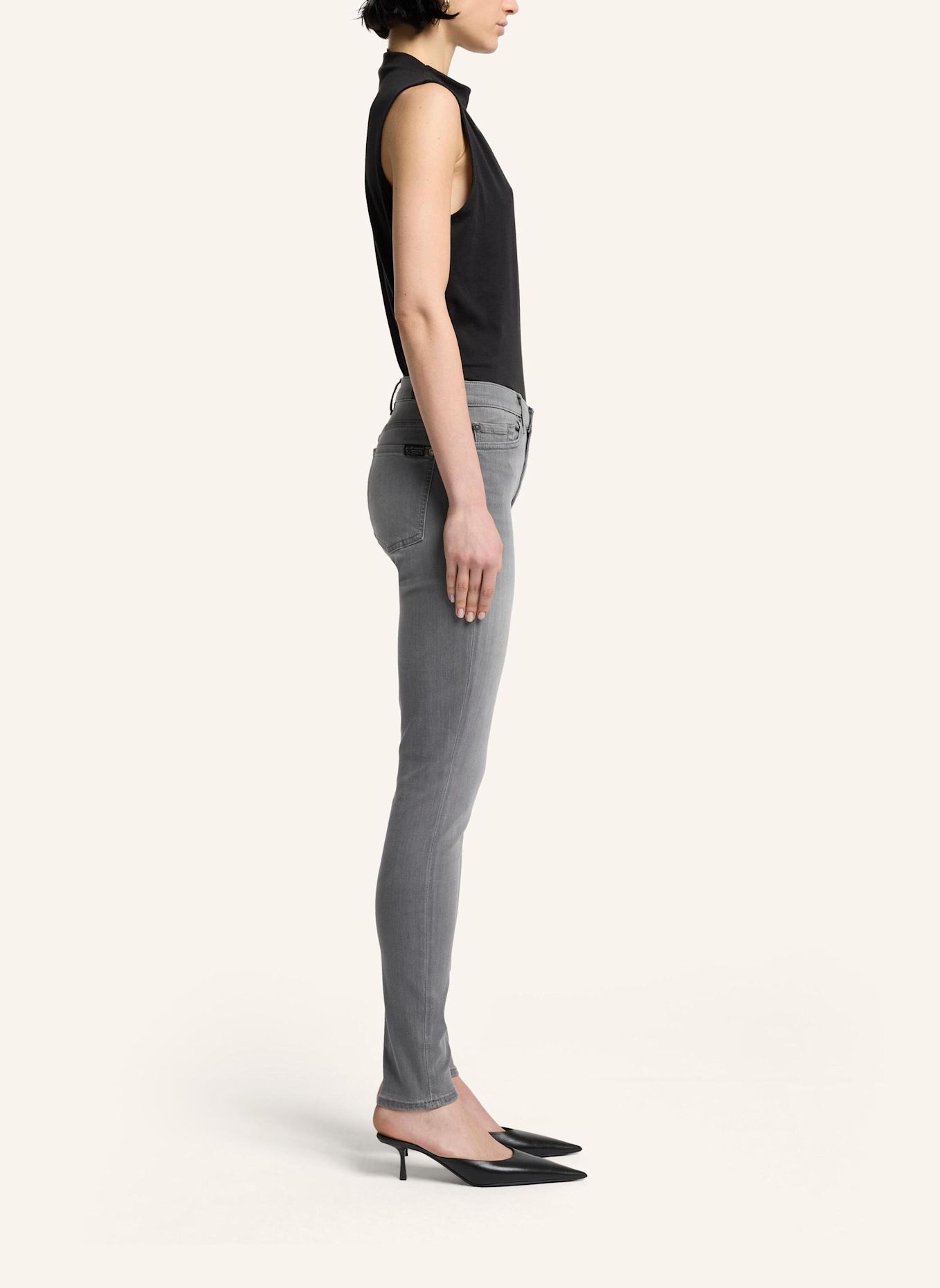 7 for all mankind Jeans HW SKINNY Skinny fit: GRAU