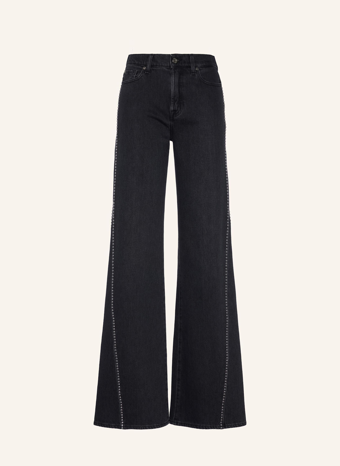 7 for all mankind Jeans LOTTA Wide fit: ZWART