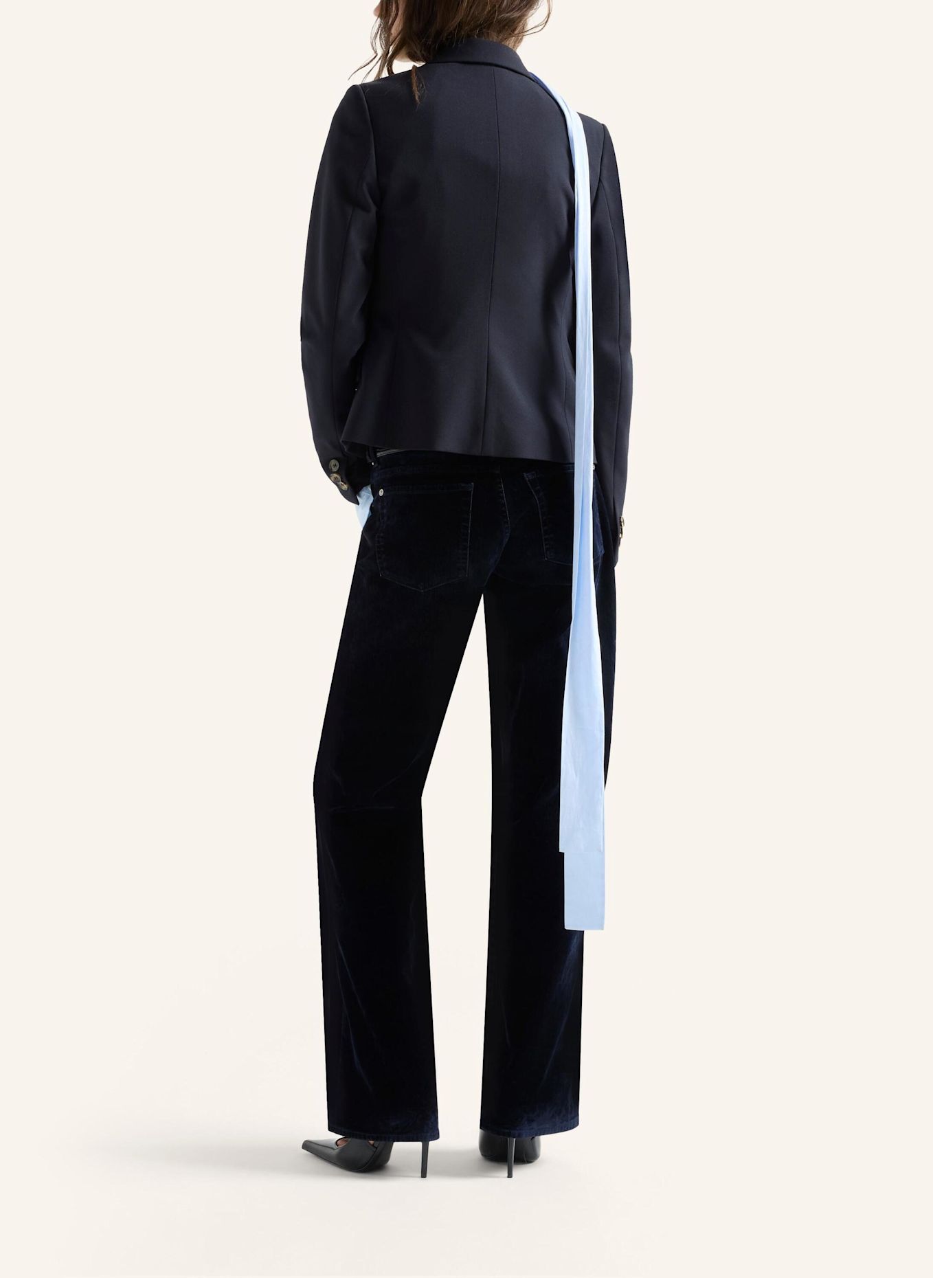 7 for all mankind Pants LOW STRAIGHT Straight fit: BLAU
