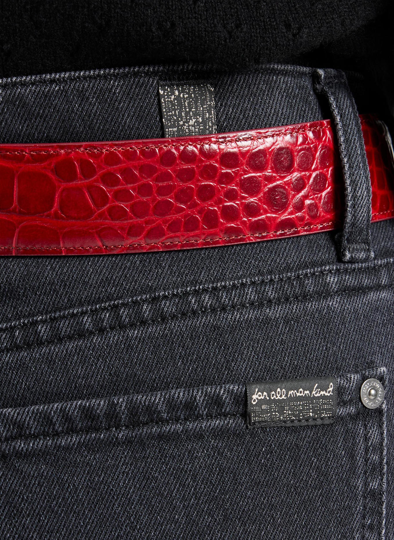 7 for all mankind Jeans LOTTA Wide fit: ZWART