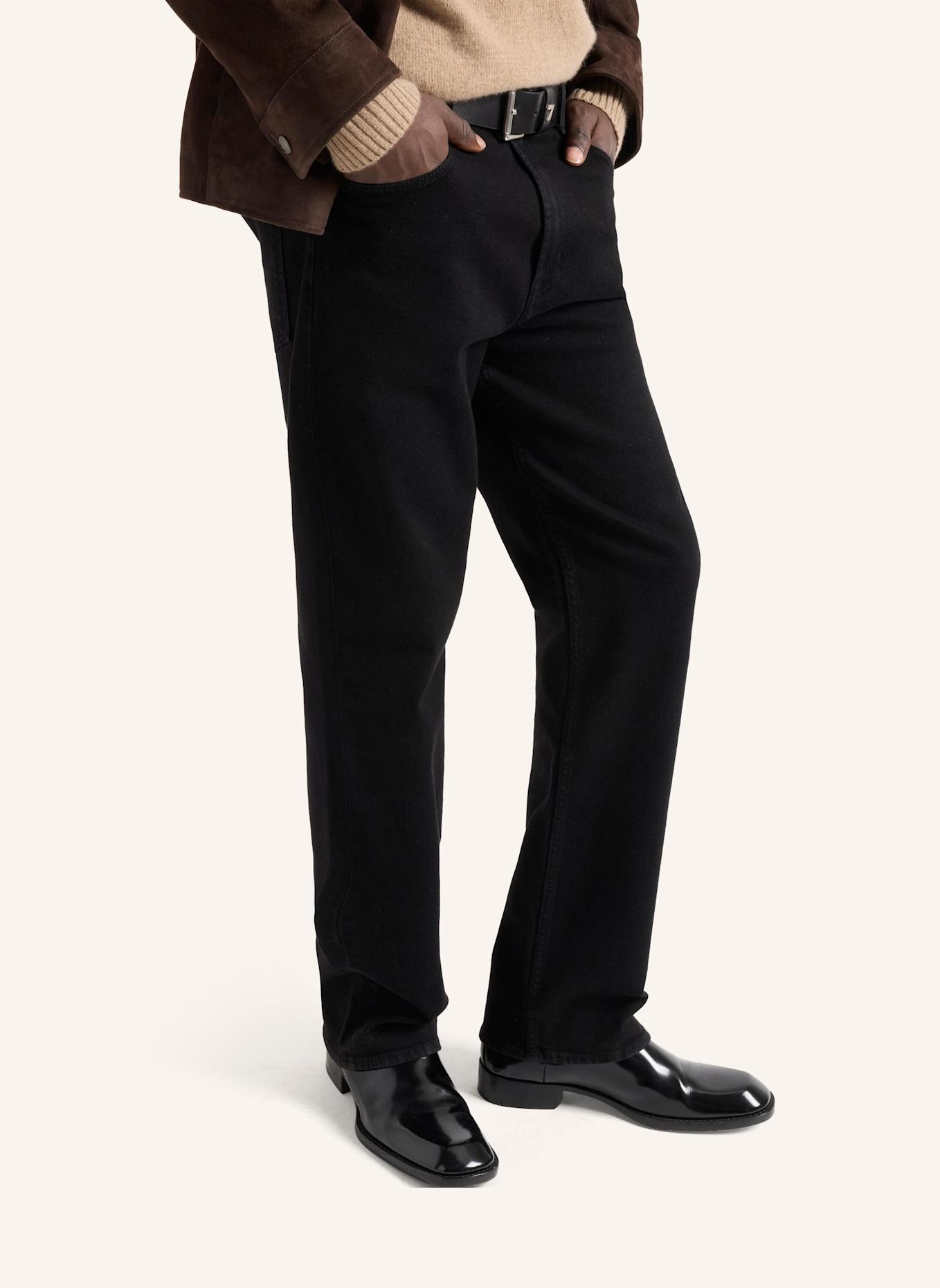 7 for all mankind Broek EASY STRAIGHT Straight fit: ZWART