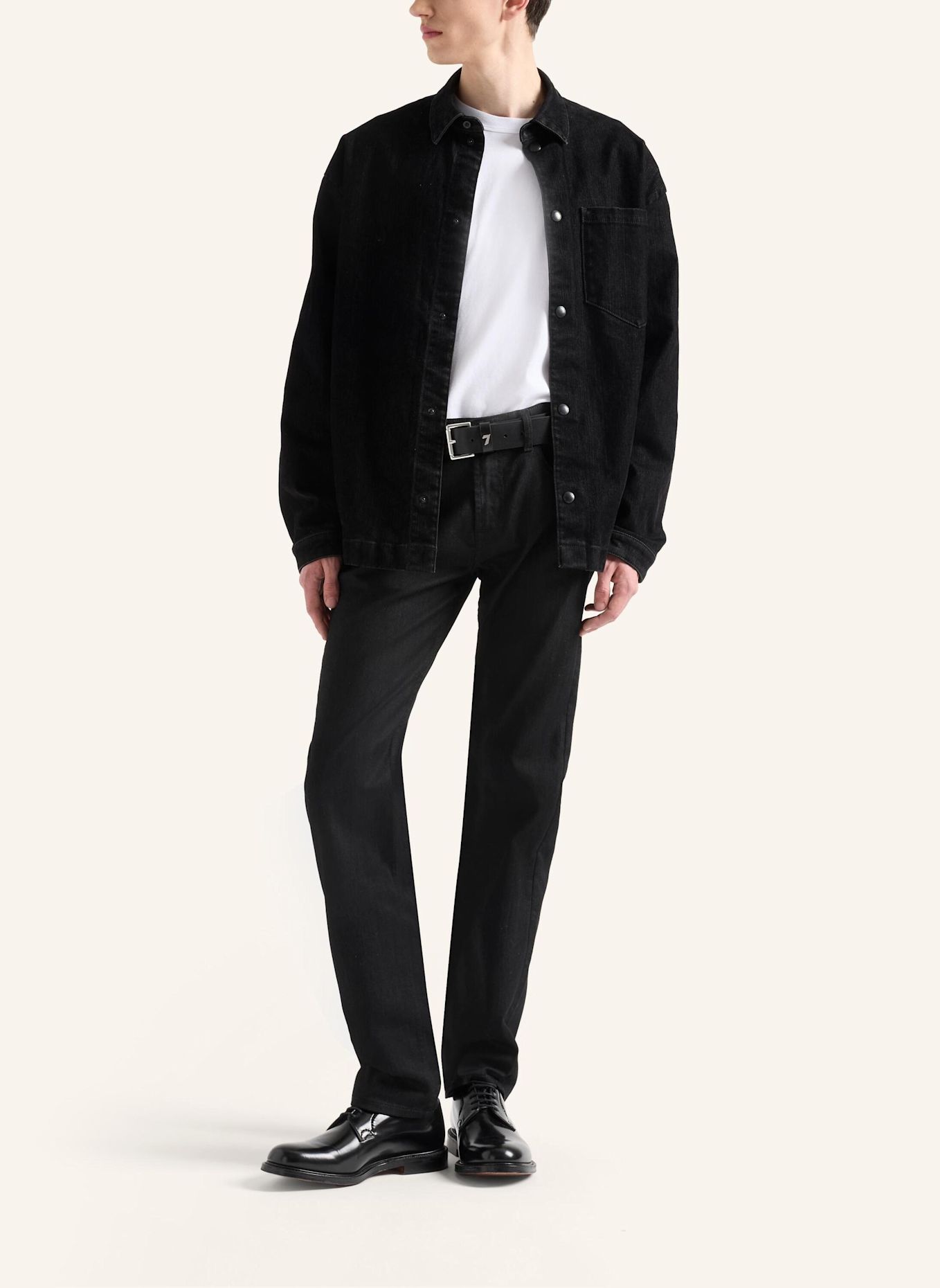 7 for all mankind Gebreid T-shirt met lange mouwen en print: WIT