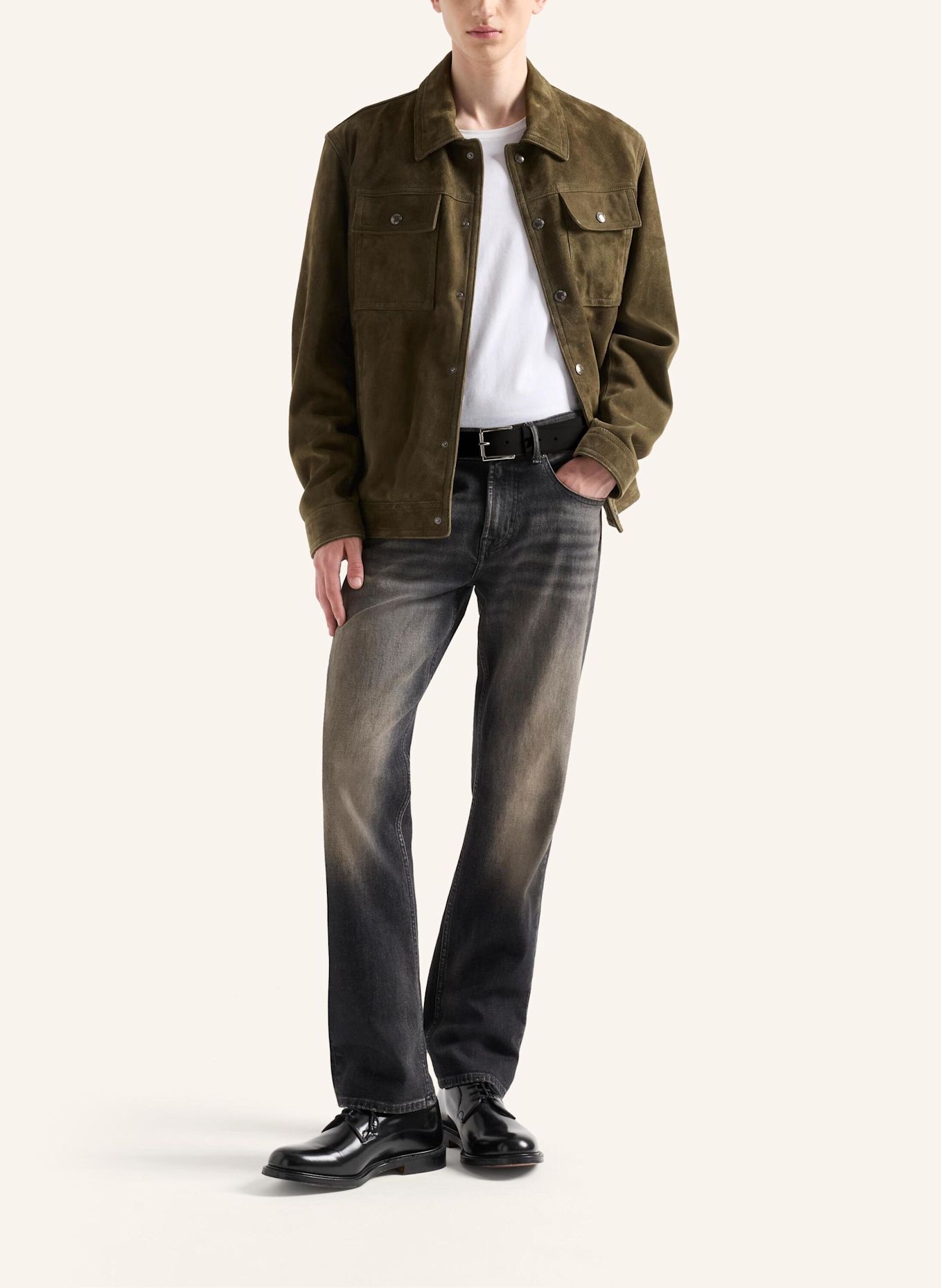7 for all mankind Jeans THE STRAIGHT 32" Straight fit: SCHWARZ