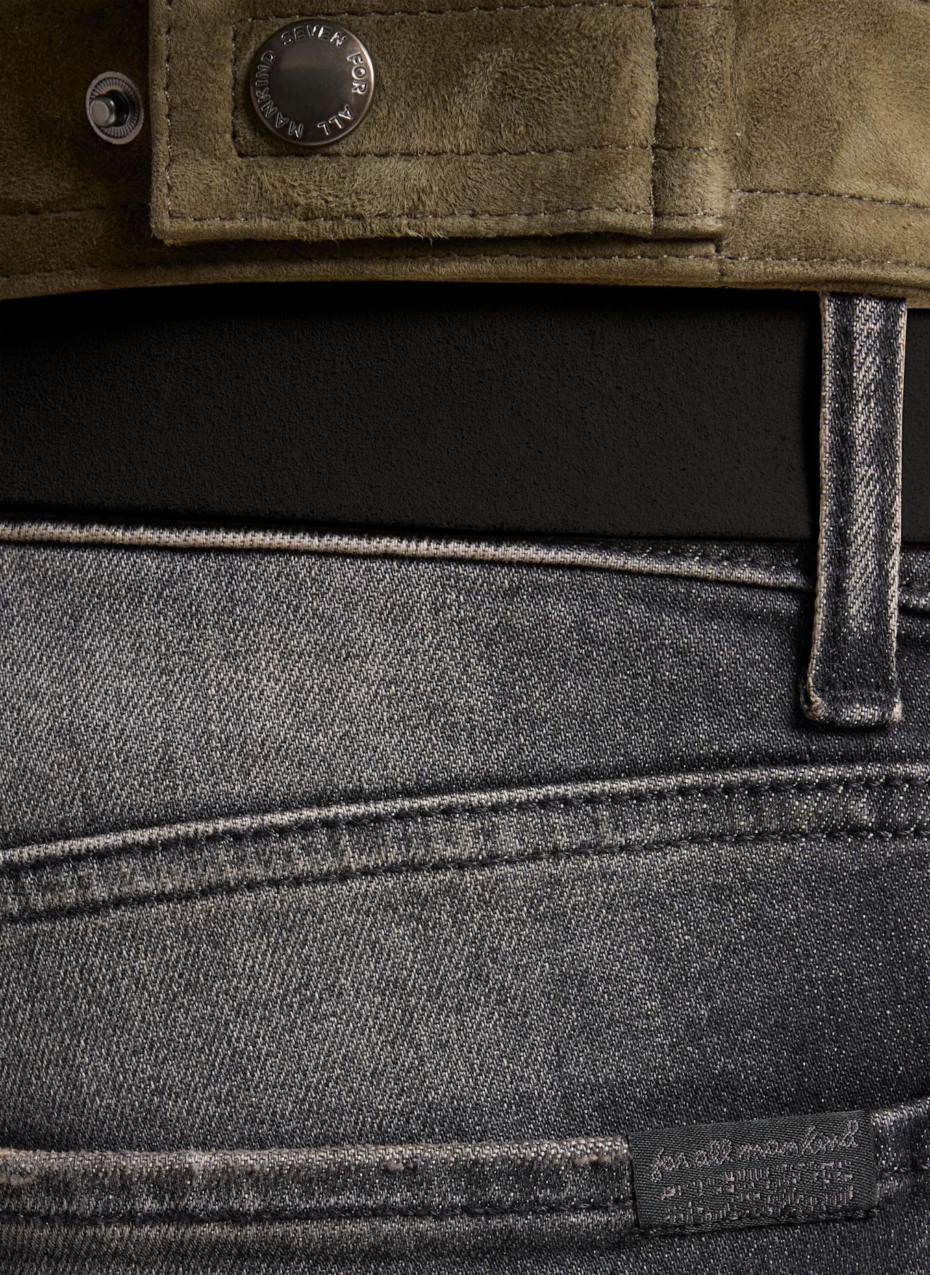 7 for all mankind Jeans THE STRAIGHT 32" Straight fit: SCHWARZ