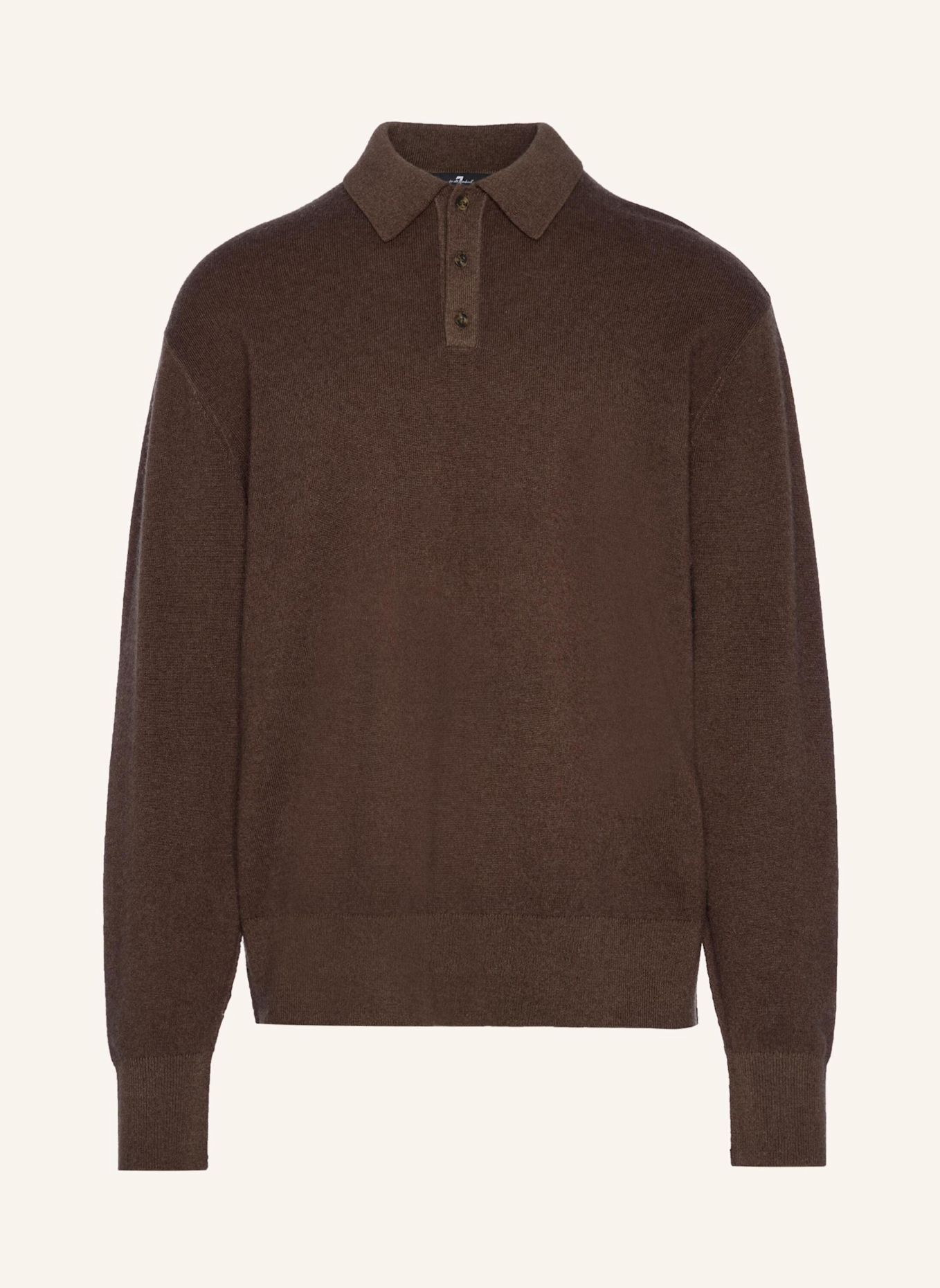 7 for all mankind Gebreide polo met lange mouwen: BRUIN / BLAUW