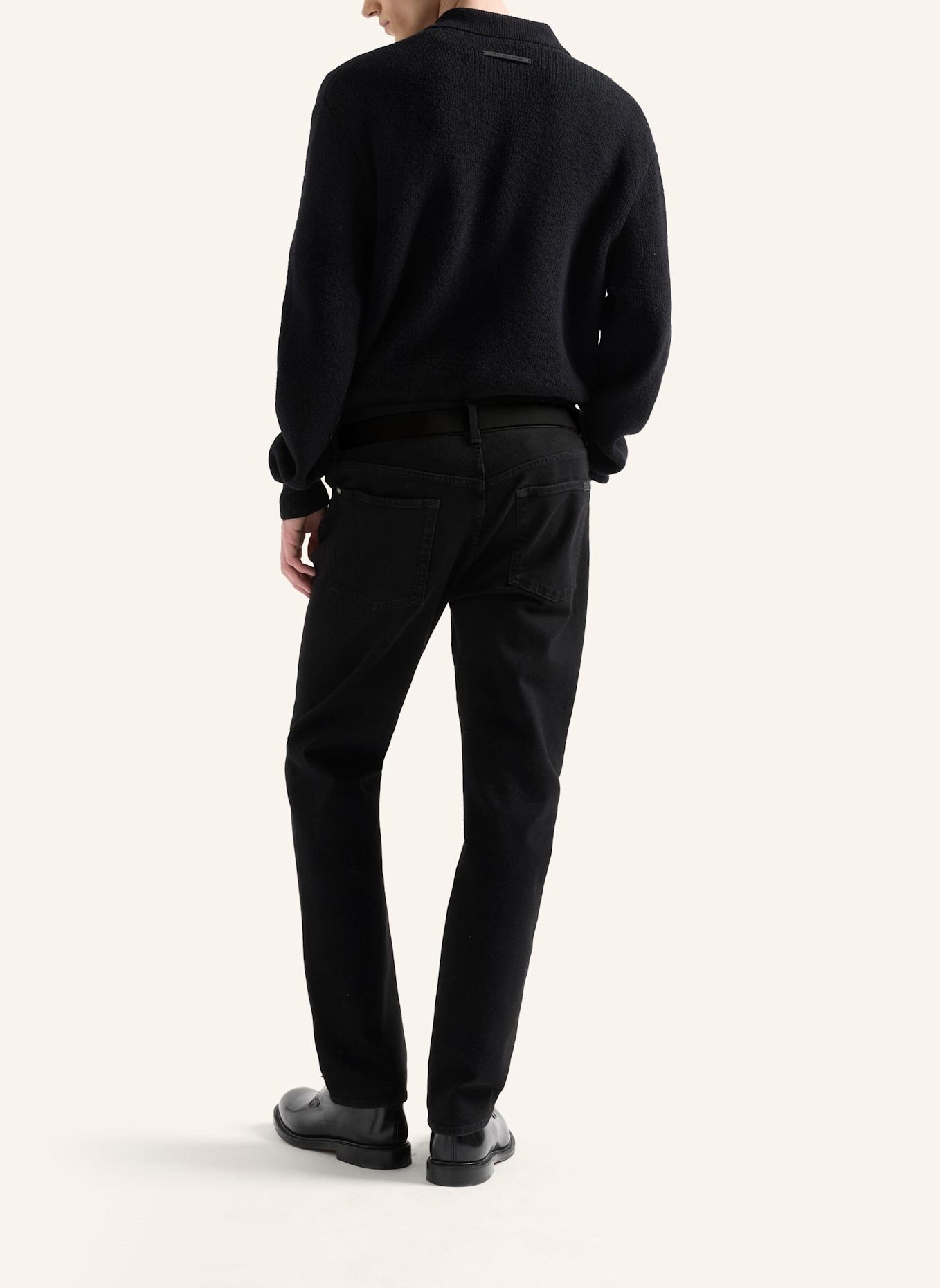 7 for all mankind Jeans THE STRAIGHT 32" Straight fit: SCHWARZ