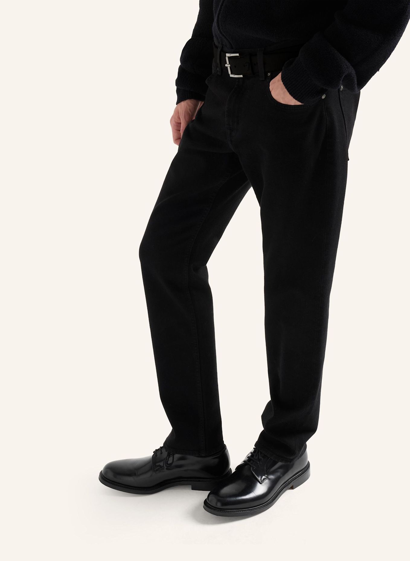 7 for all mankind Jeans THE STRAIGHT 32" Straight fit: SCHWARZ