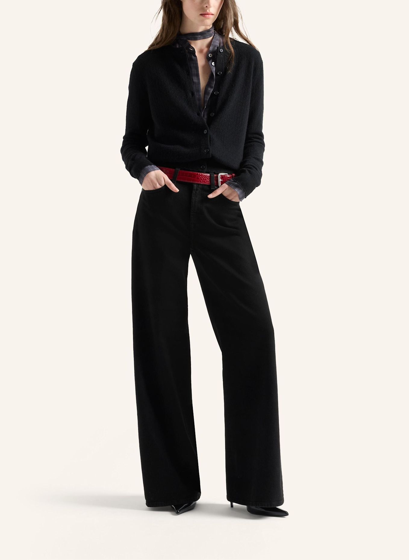 7 for all mankind Jeans LOTTA Wide fit: SCHWARZ
