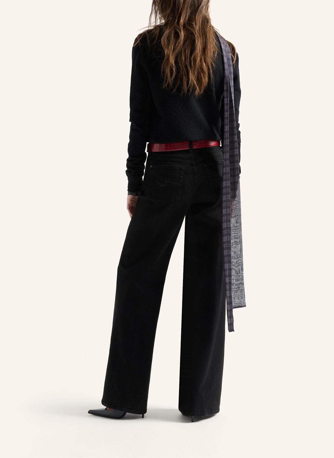 7 for all mankind Jeans LOTTA Wide fit: SCHWARZ