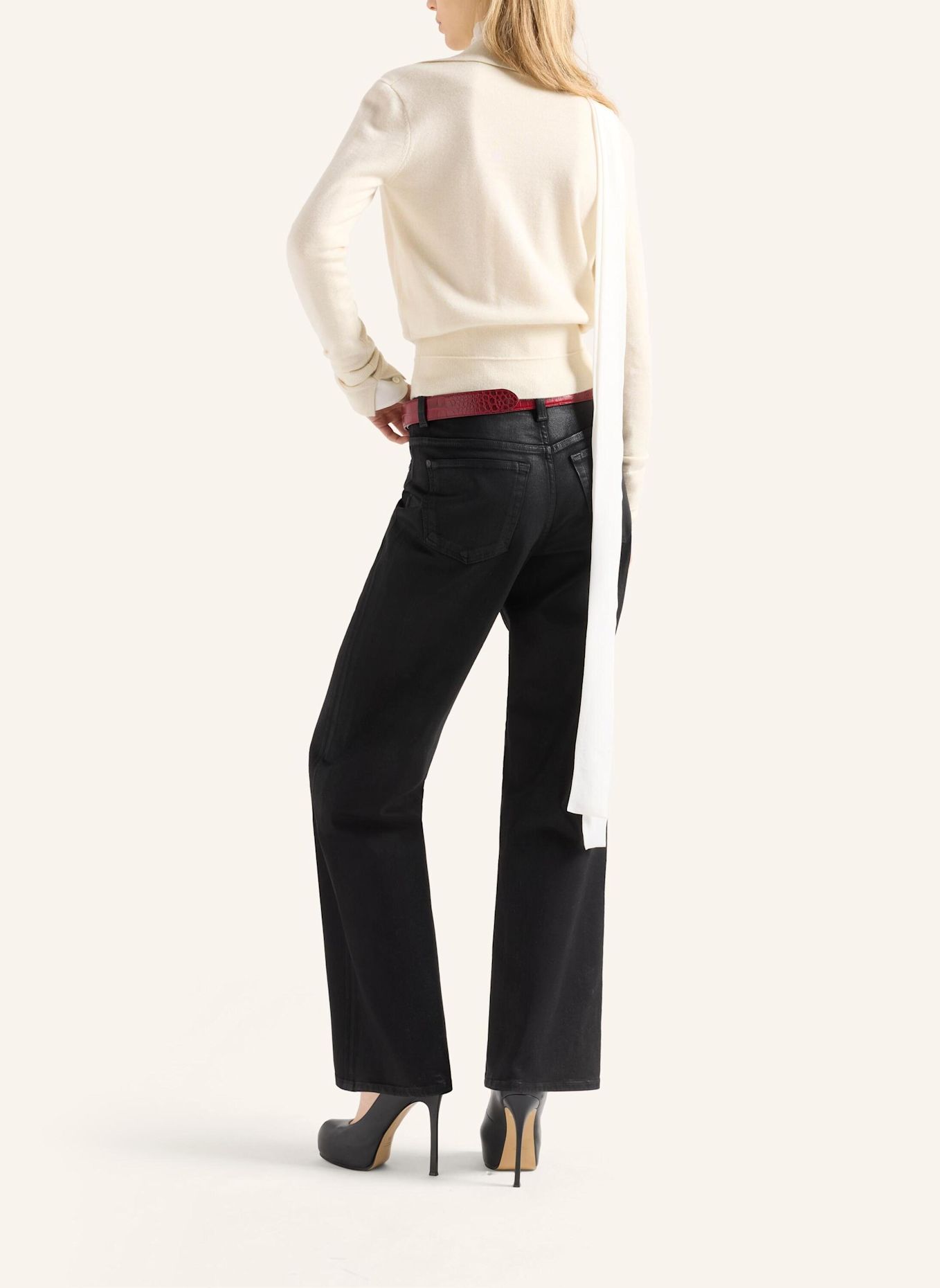 7 for all mankind Jeans STOVEPIPE STRAIGHT Straight fit: SCHWARZ