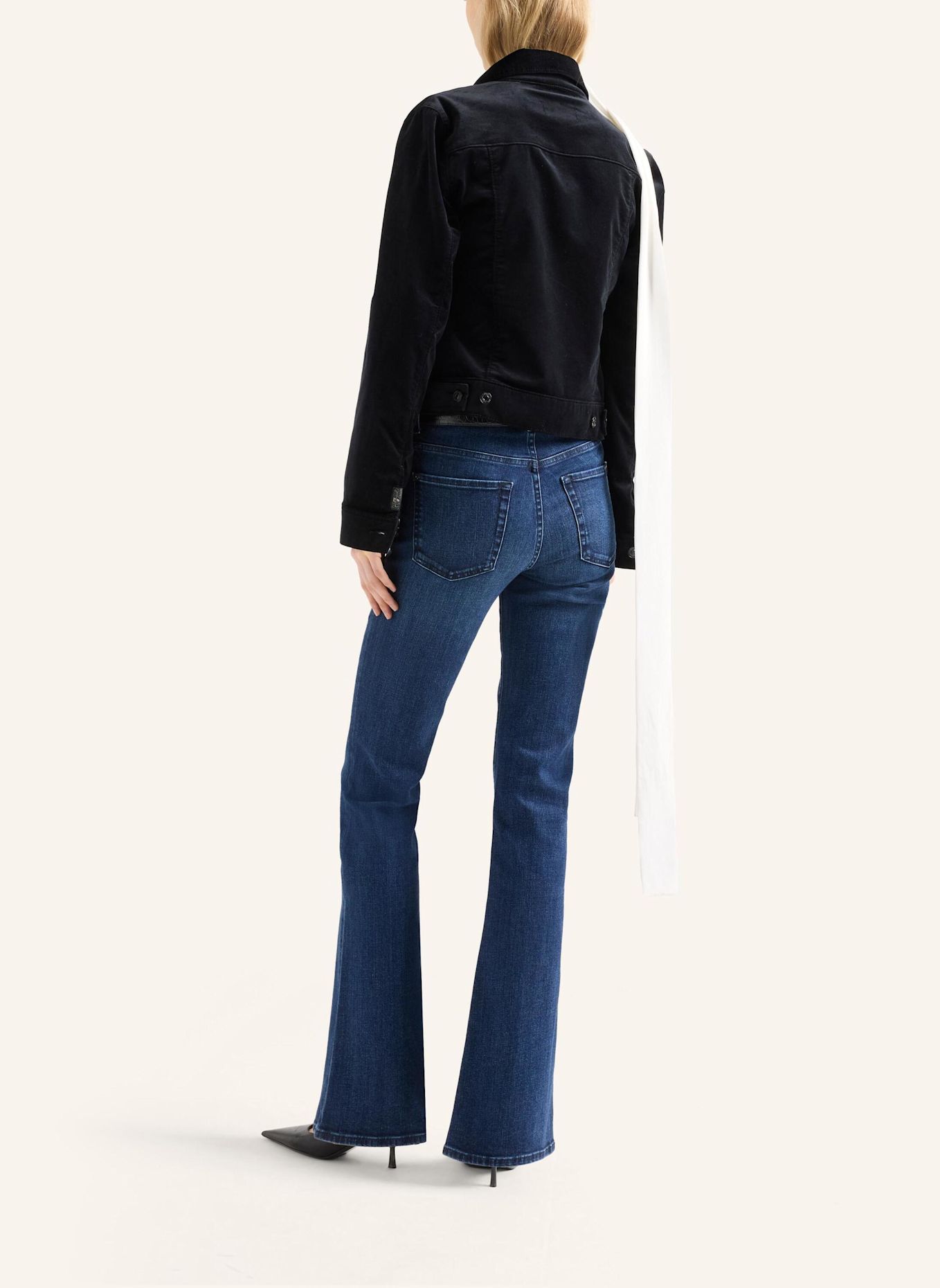 7 for all mankind Denim ADI TRUCKER-jas, getailleerd model: ZWART