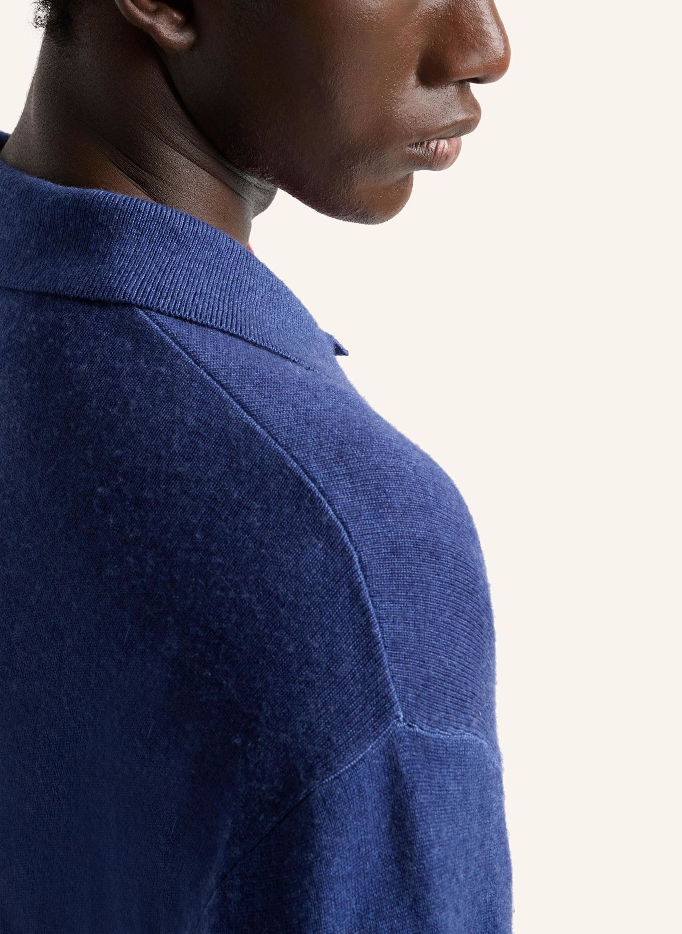 7 for all mankind Gebreide polo met lange mouwen: BRUIN / BLAUW
