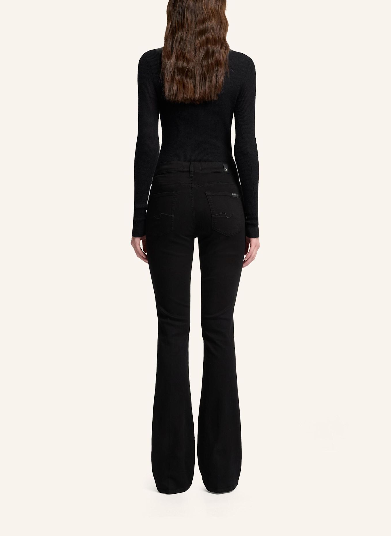 7 for all mankind Jeans BOOTCUT PETITE Bootcut fit: SCHWARZ