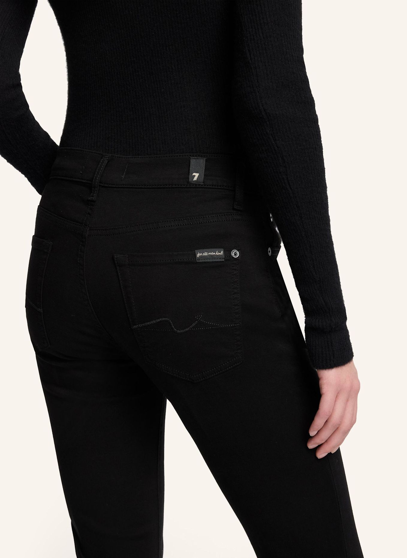 7 for all mankind Jeans BOOTCUT PETITE Bootcut fit: SCHWARZ