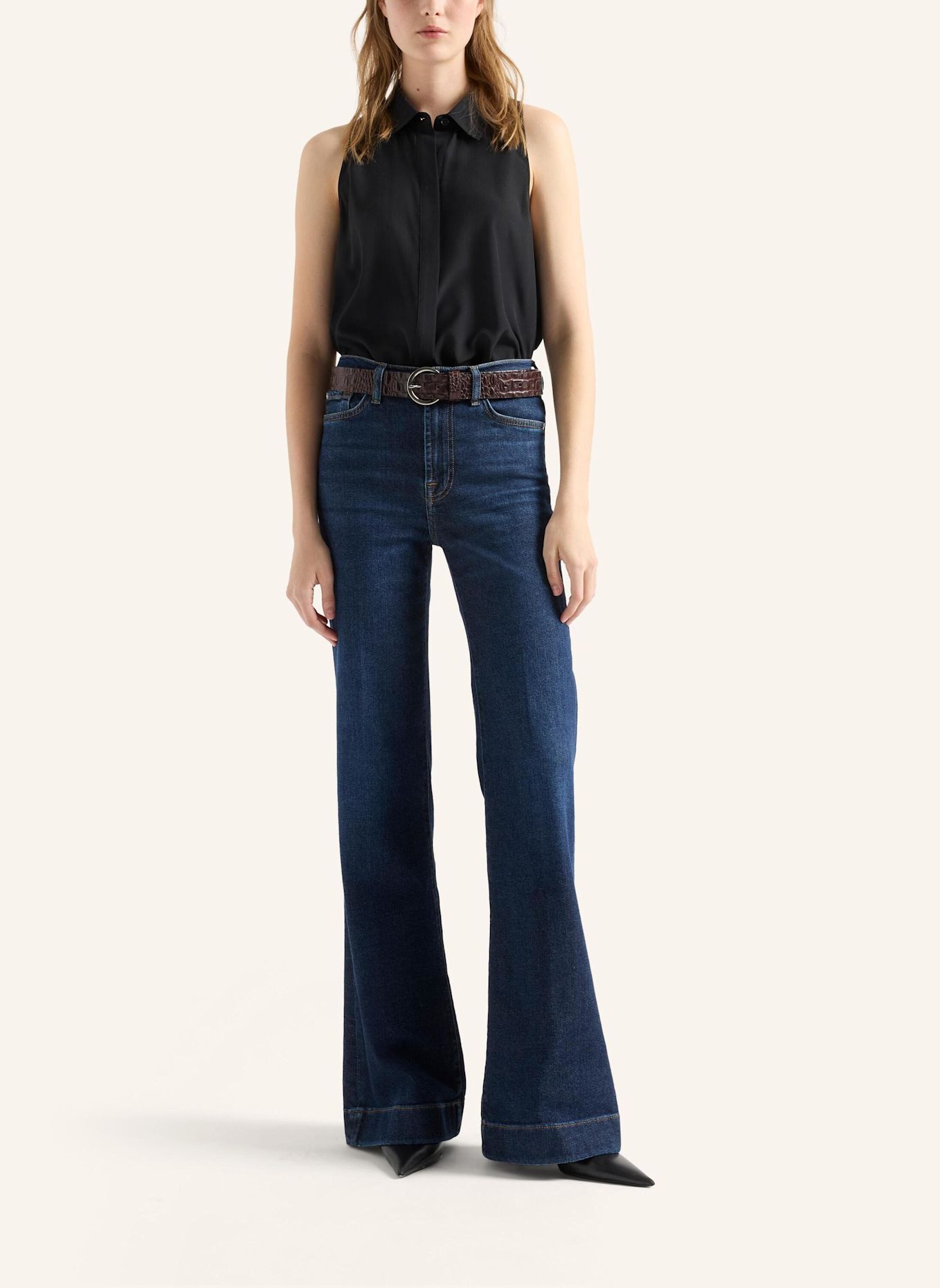 7 for all mankind Jeans MODERN DOJO PETITE Flare fit: BLAU