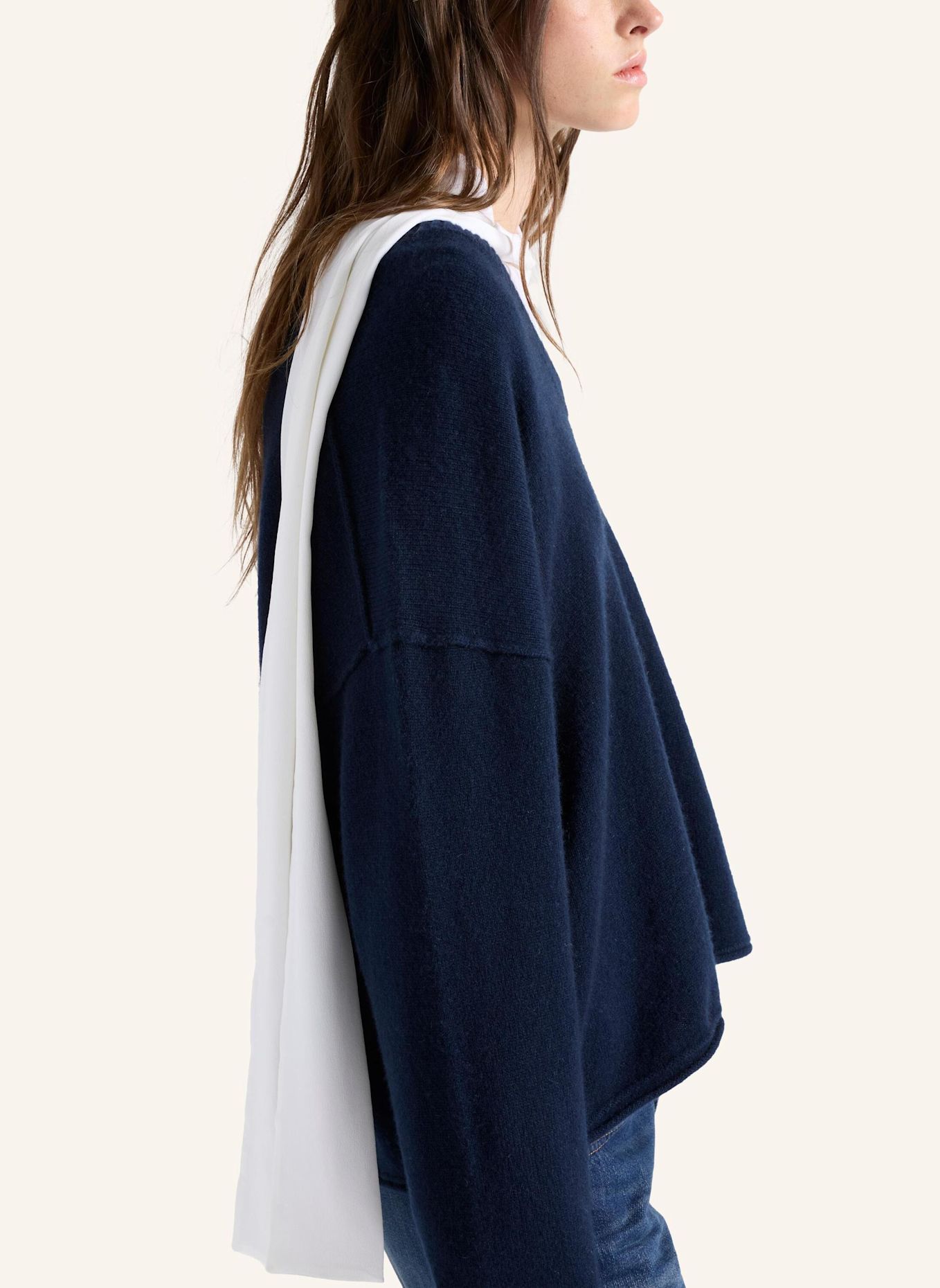 7 for all mankind Gebreide trui met ronde hals: BLAUW