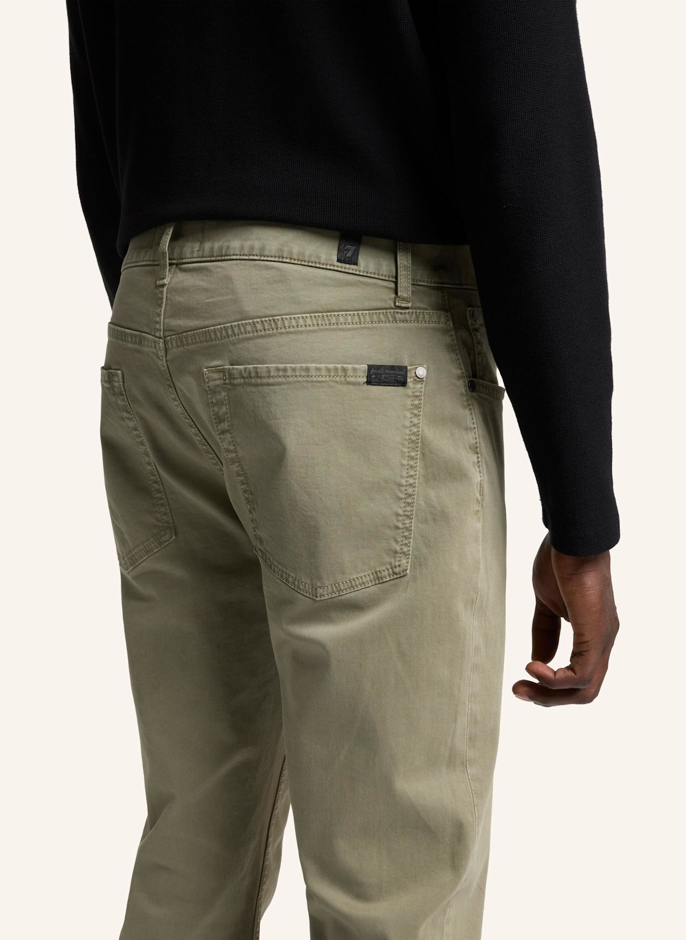 7 for all mankind Broeken THE STRAIGHT Straight fit: GROEN