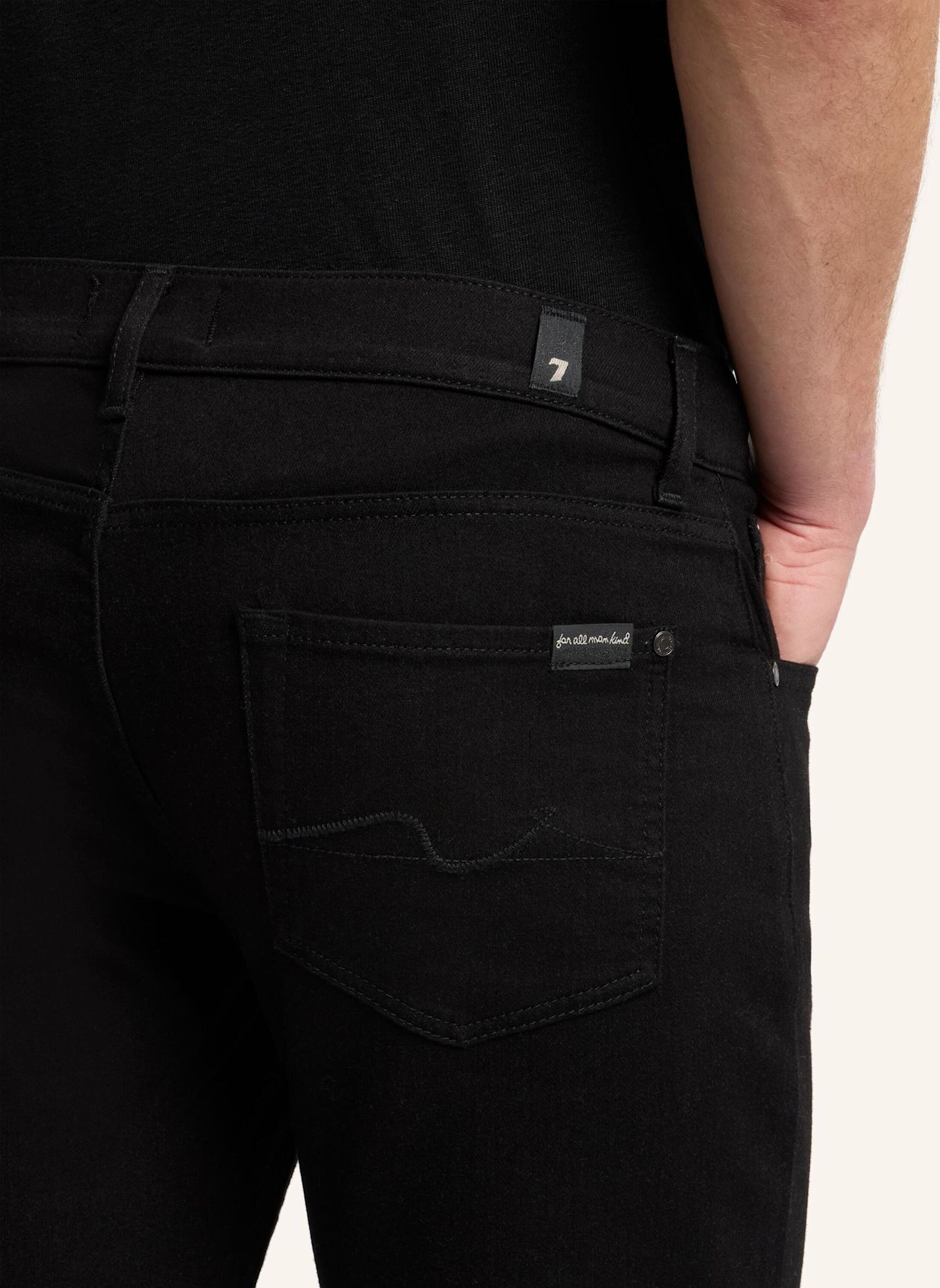 7 for all mankind Jeans SLIMMY TAPERED Skinny fit: Black Black