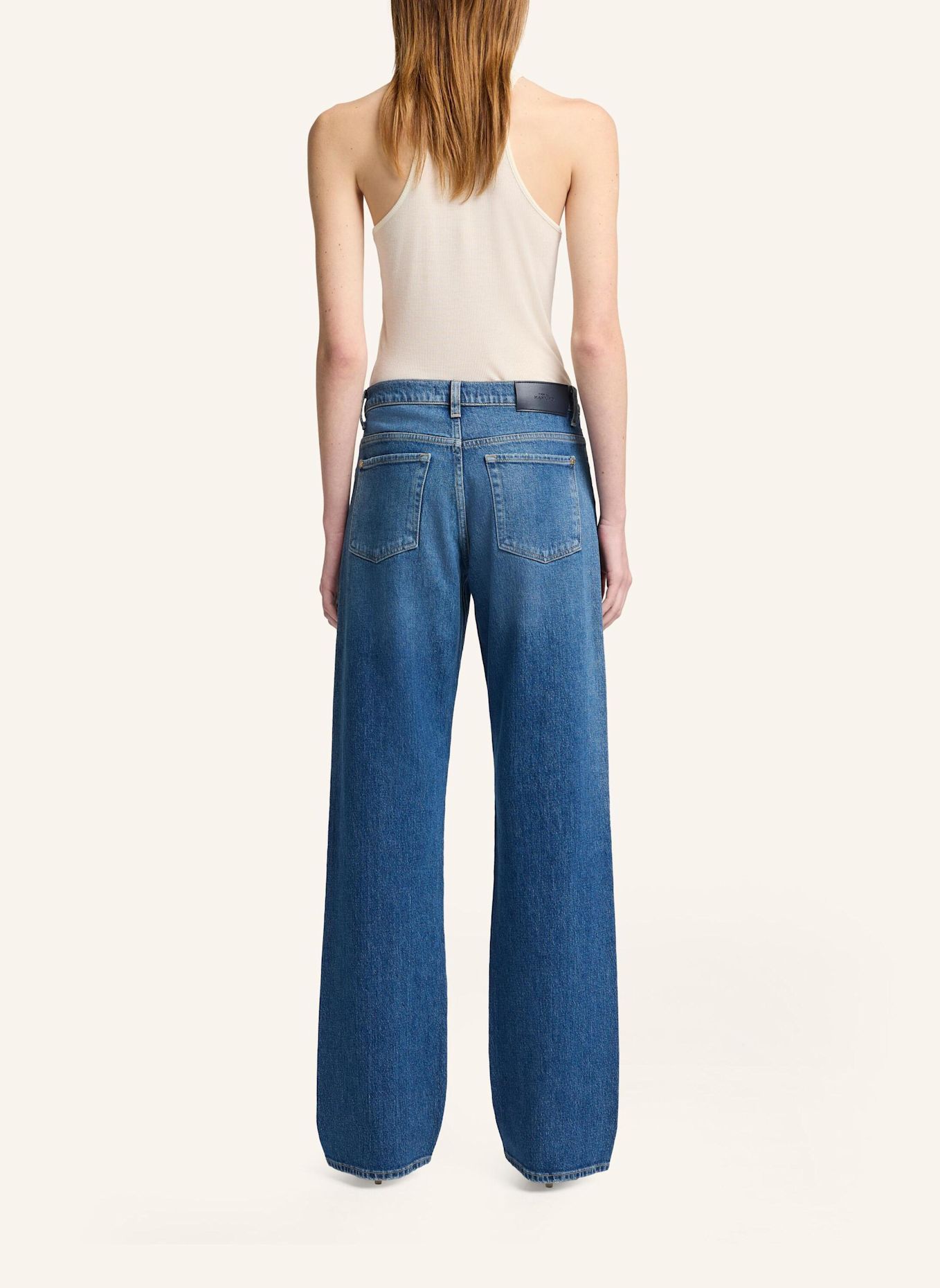 7 for all mankind Straight jeans TESS TROUSER: Mid Blue