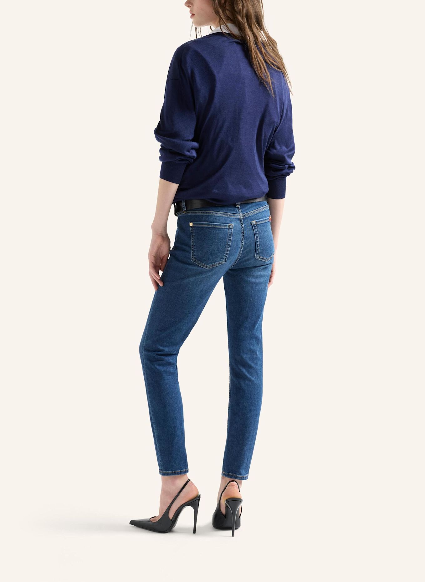 7 for all mankind Skinny jeans THE ANKLE SKINNY: Mid Blue