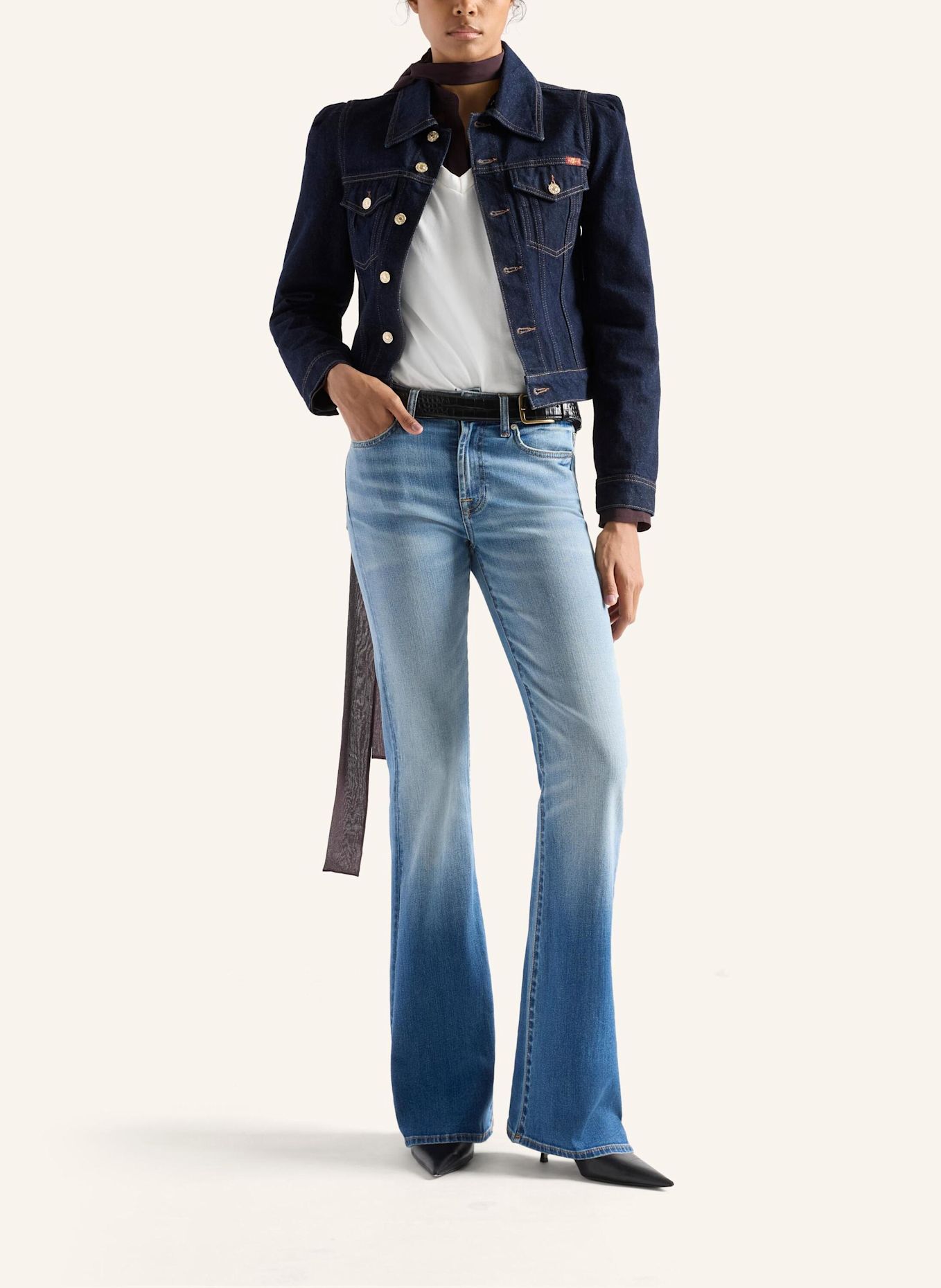 7 for all mankind Jeans THE LEGGY BOOTCUT Bootcut fit: BLAU / HELLBLAU