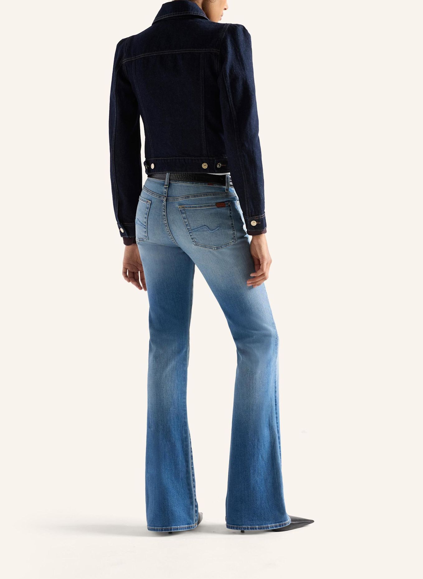 7 for all mankind Jeans THE LEGGY BOOTCUT Bootcut fit: BLAU / HELLBLAU