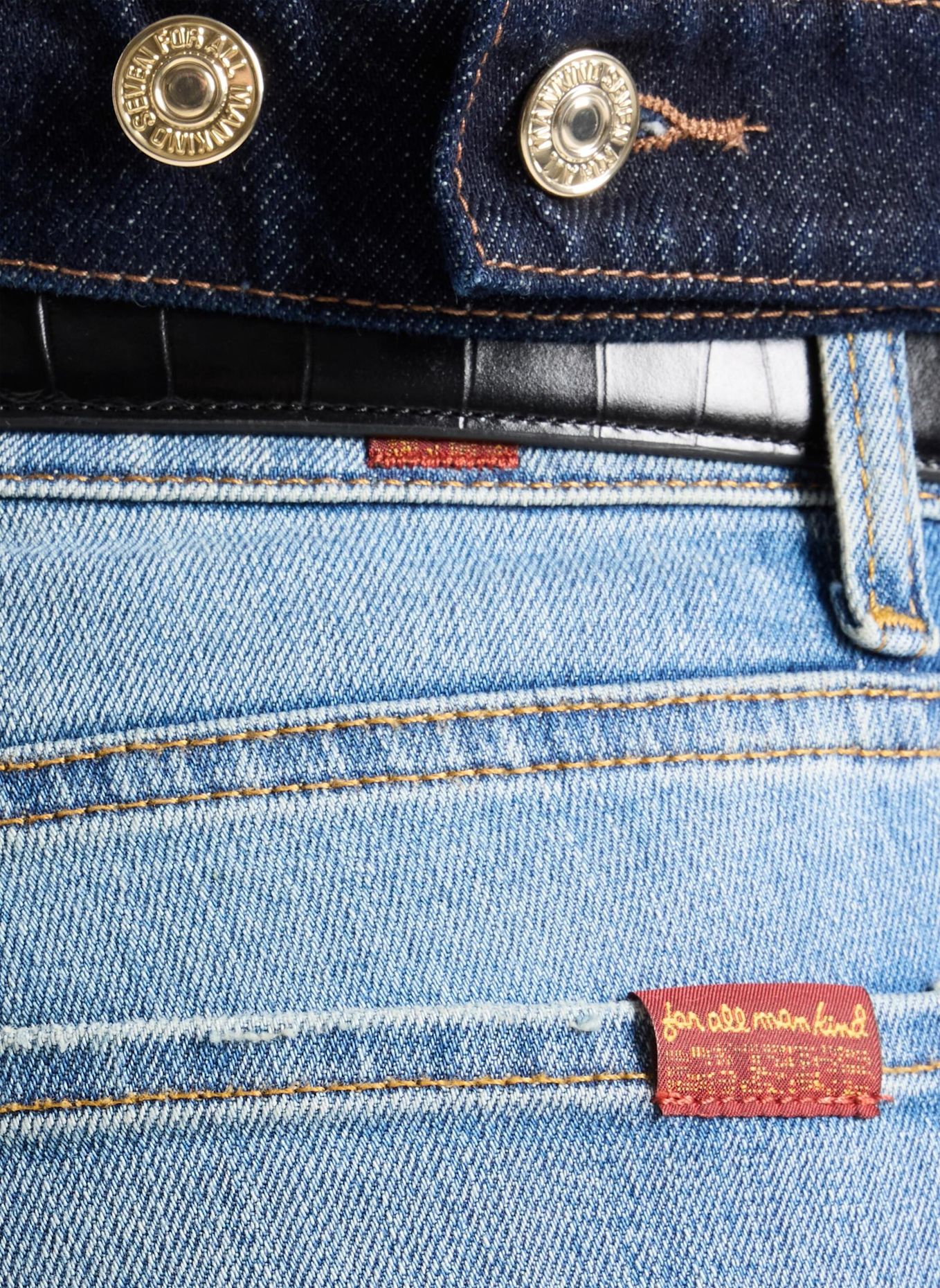 7 for all mankind Jeans THE LEGGY BOOTCUT Bootcut fit: BLAU / HELLBLAU