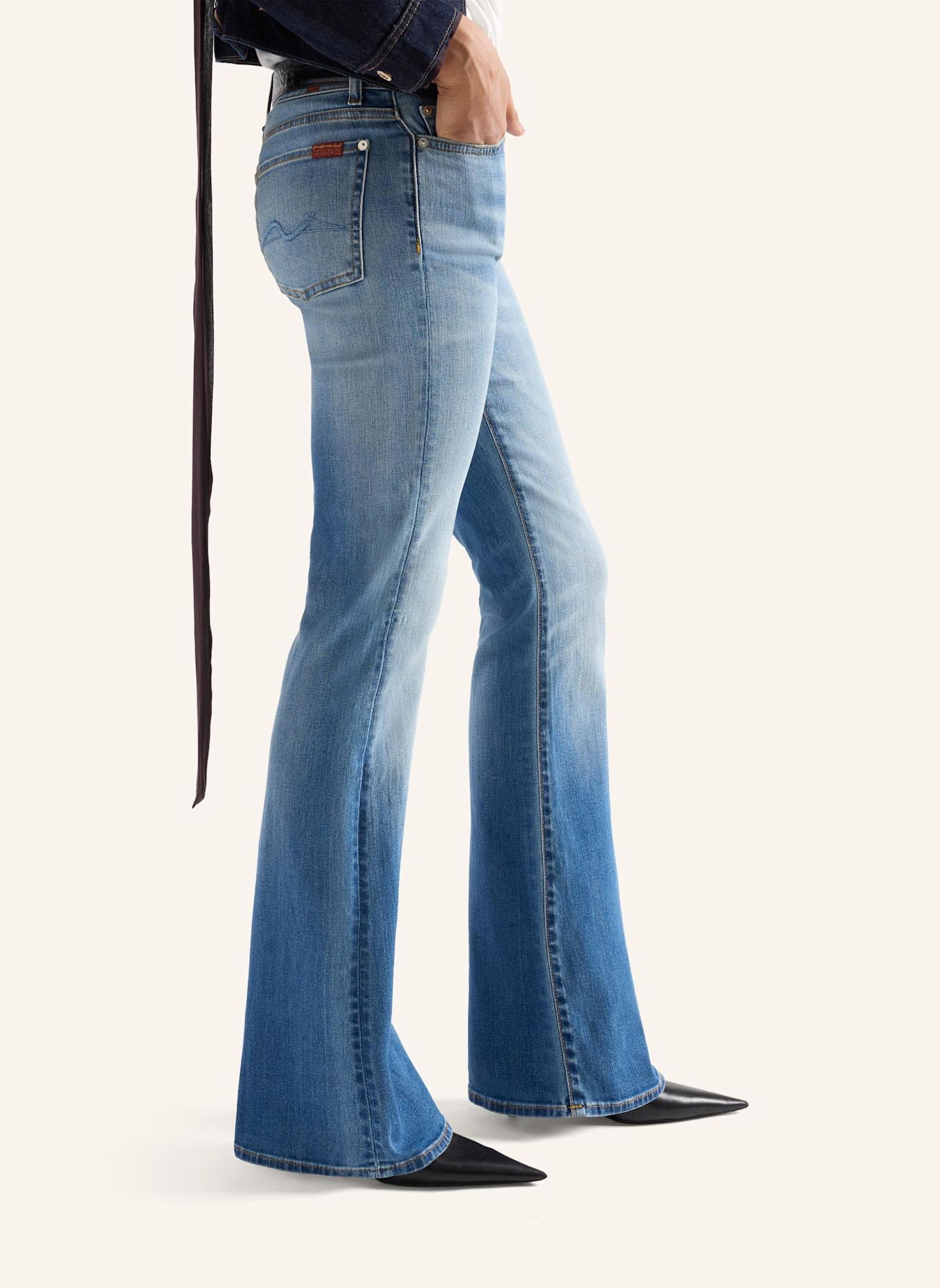 7 for all mankind Jeans THE LEGGY BOOTCUT Bootcut fit: BLAU / HELLBLAU