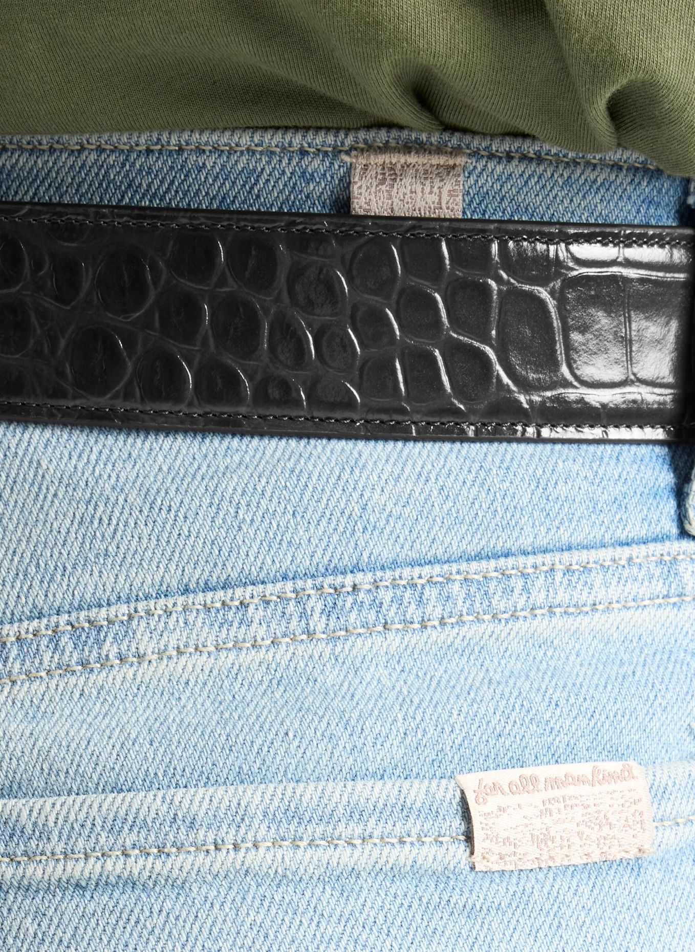 7 for all mankind LOTTA Wide-Fit Jeans: BLUE