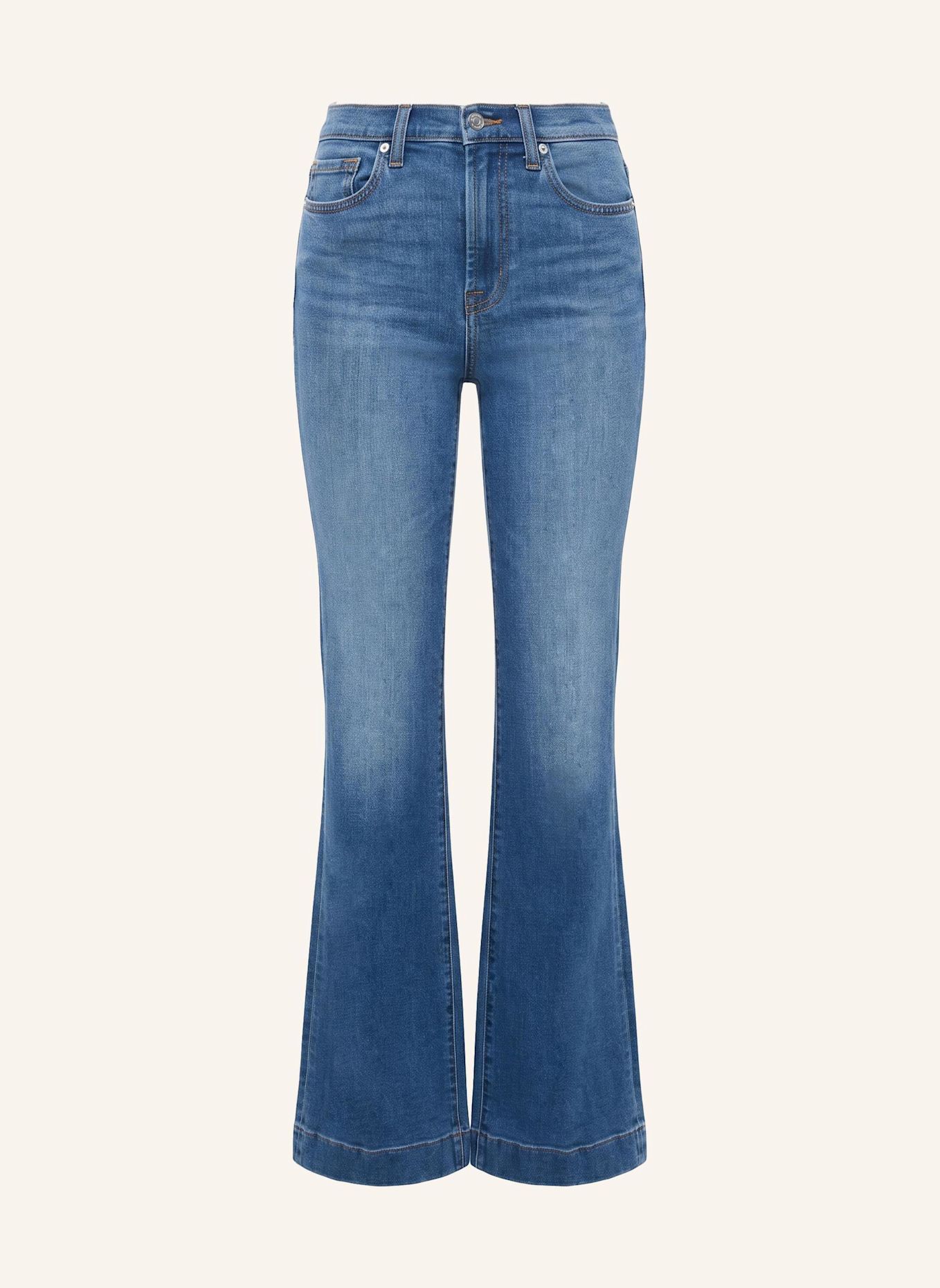 7 for all mankind MODERN DOJO Flare-Fit Jeans: BLUE