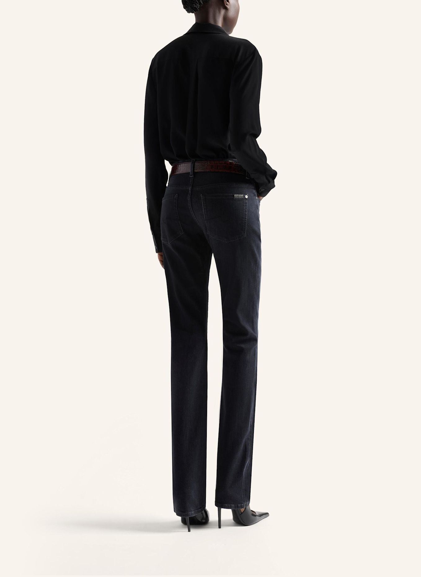 7 for all mankind Jeans THE SLIM Slim fit: ZWART