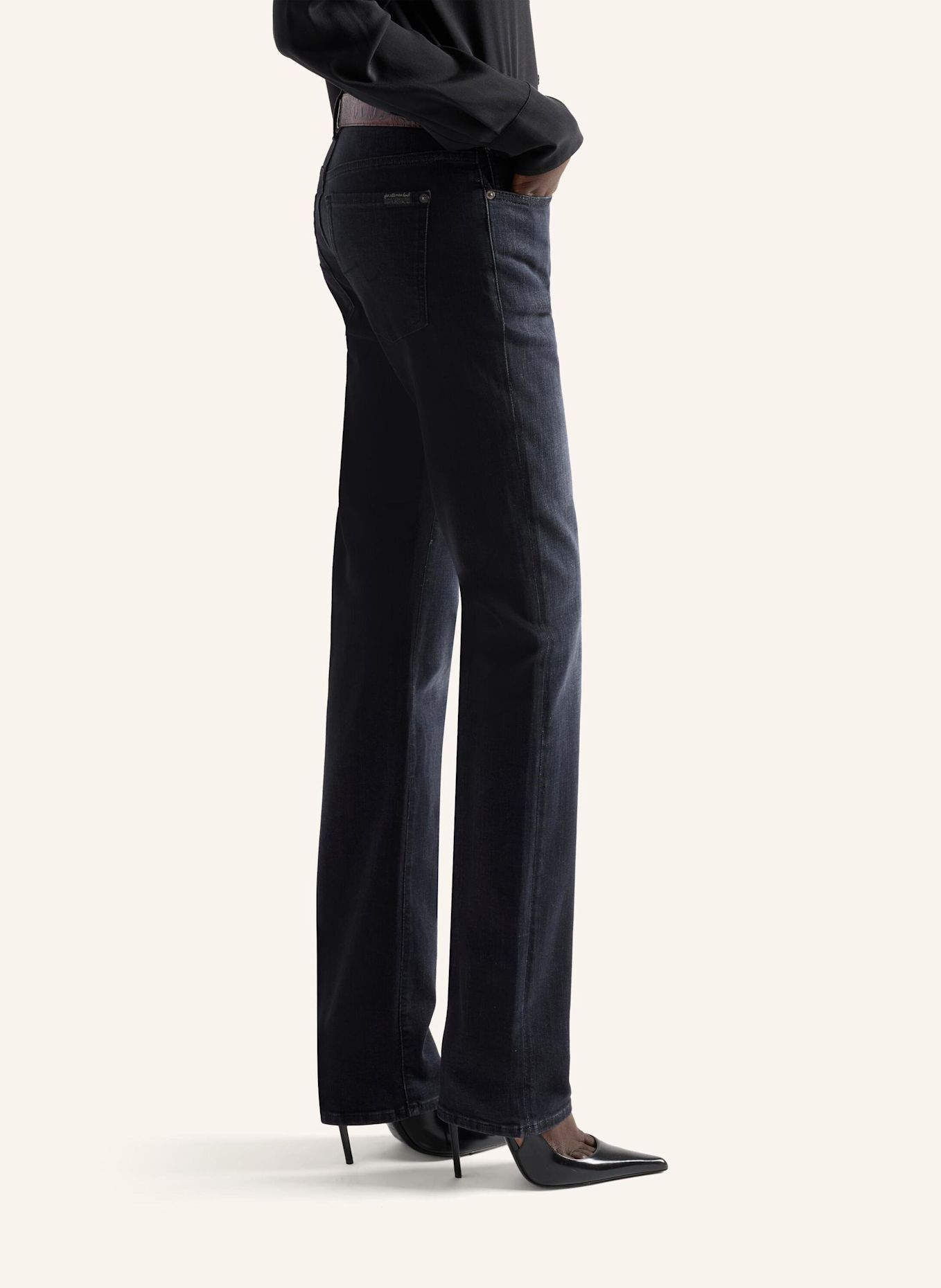 7 for all mankind Jeans THE SLIM Slim fit: ZWART
