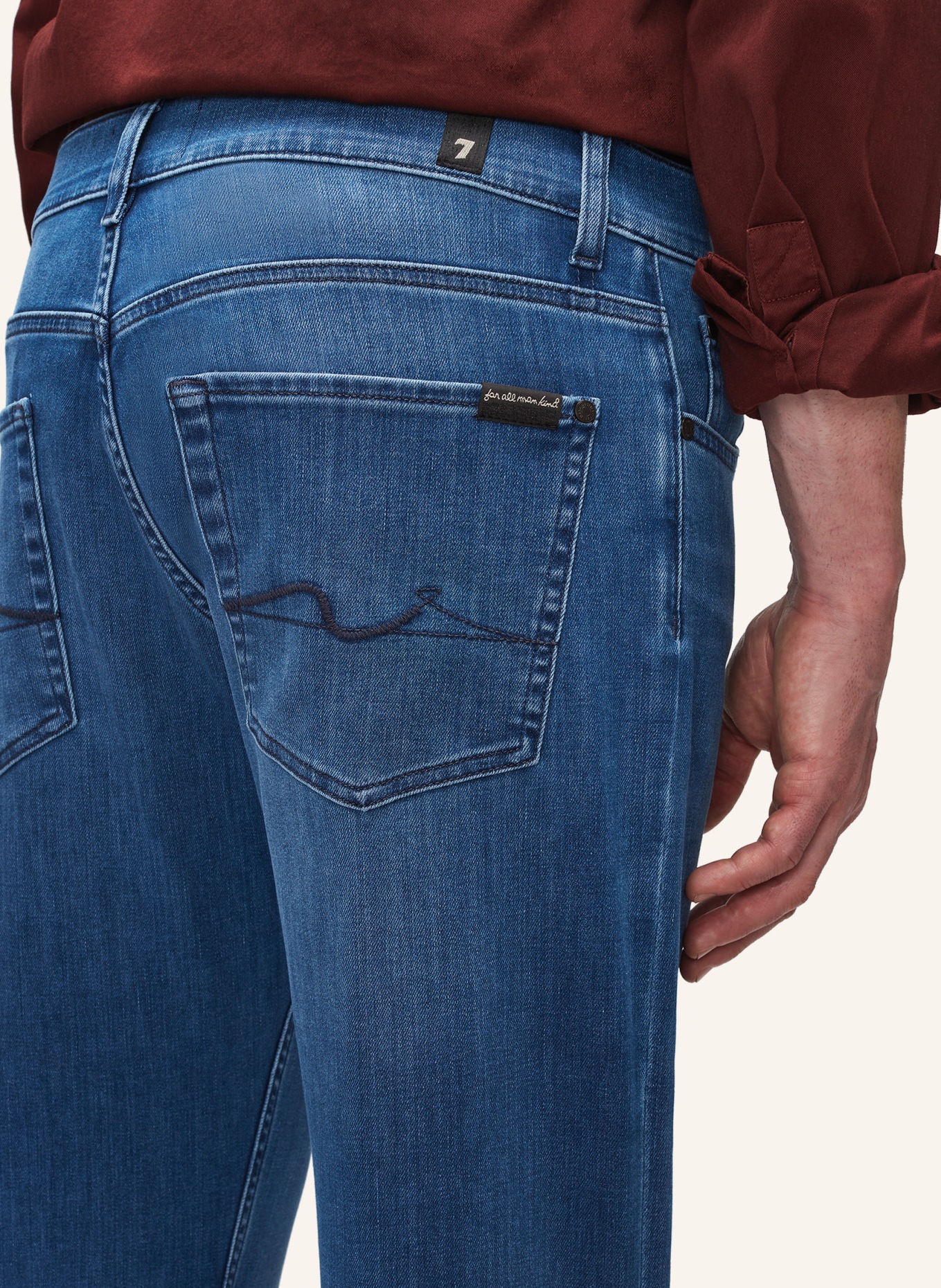 7 for all mankind Jeans STANDARD Straight Fit, Farbe: BLAU (Bild 6)