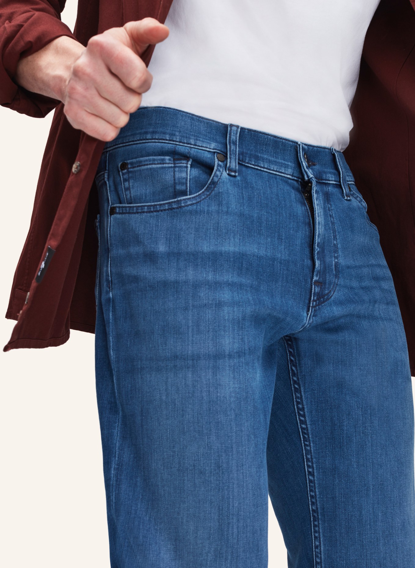 7 for all mankind Jeans STANDARD Straight Fit, Farbe: BLAU (Bild 5)