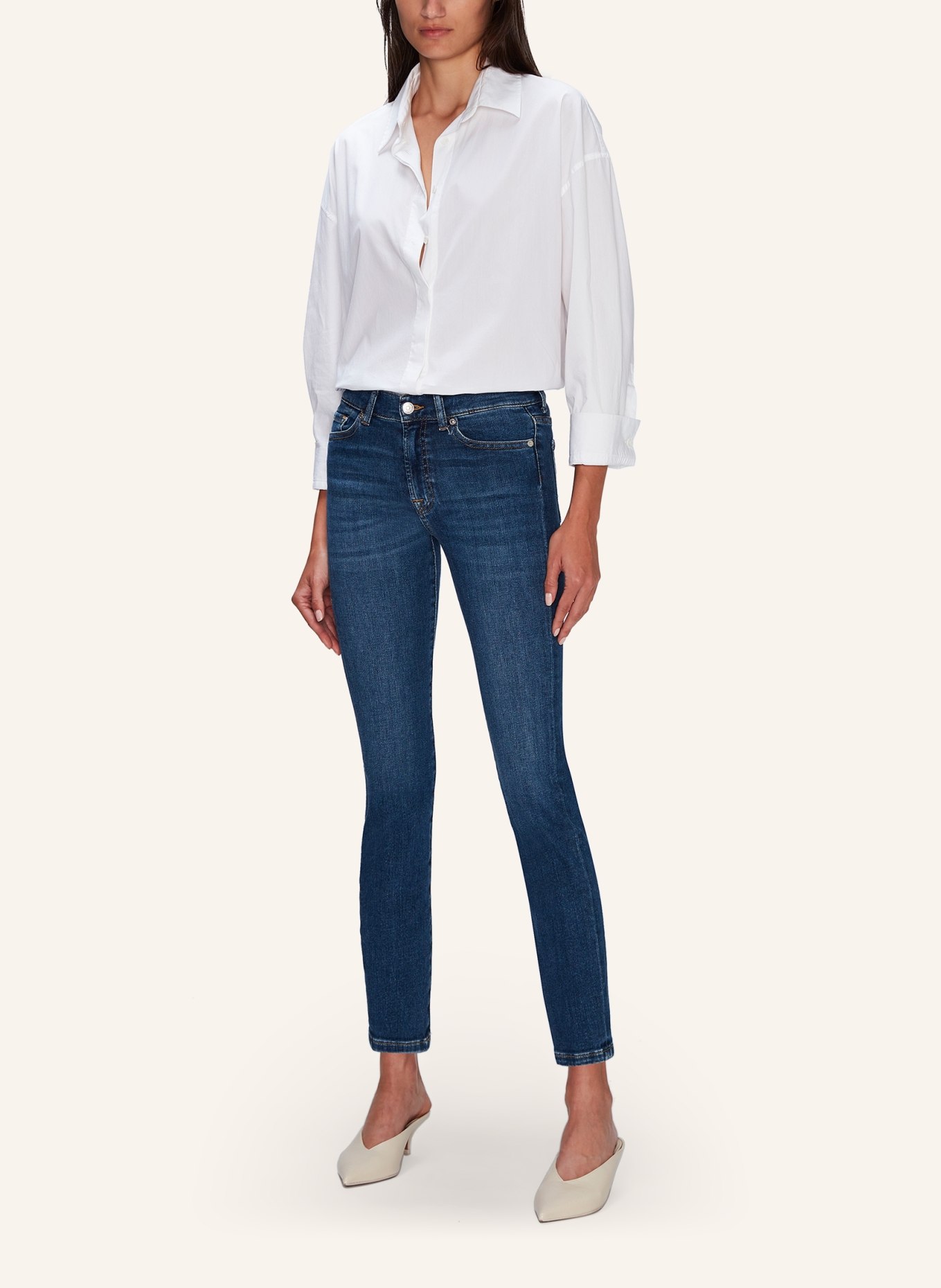 7 for all mankind Jeans ROXANNE ANKLE Slim Fit, Farbe: BLAU (Bild 5)