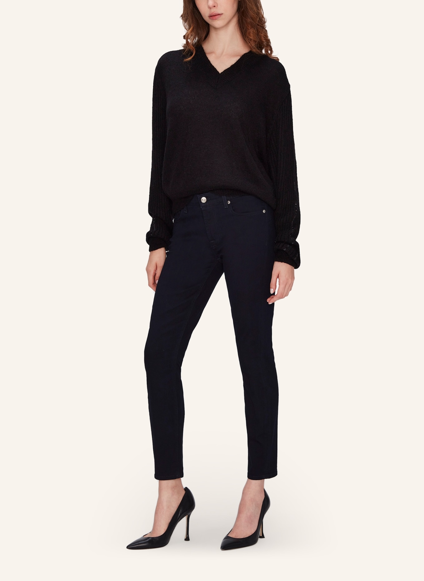 7 for all mankind Jeans  THE ANKLE SKINNY Skinny Fit, Farbe: BLAU (Bild 5)