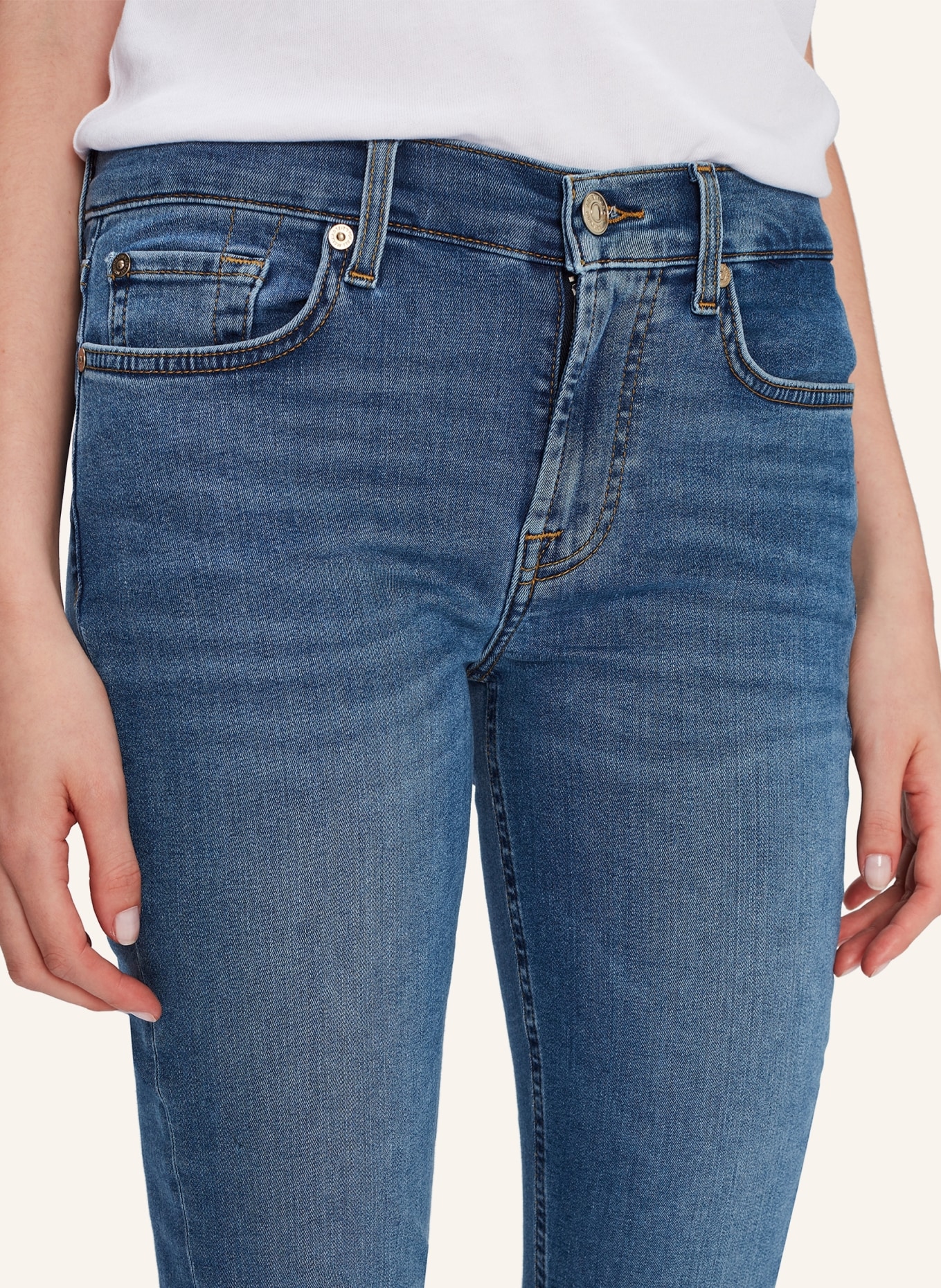 7 for all mankind Jeans  THE ANKLE SKINNY Skinny Fit, Farbe: BLAU (Bild 3)