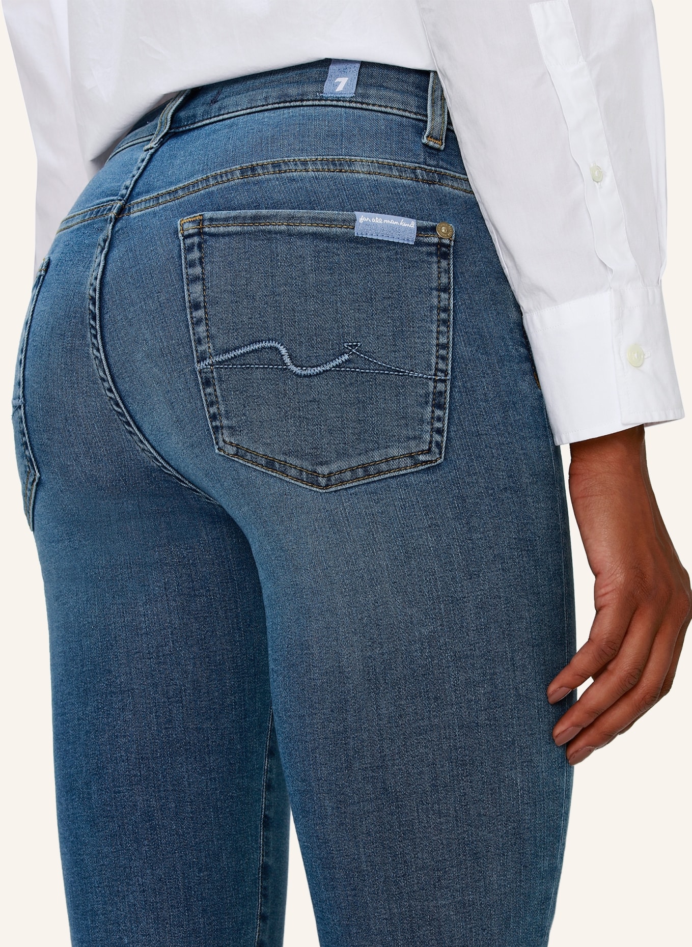 7 for all mankind Jeans  ROXANNE Slim Fit, Farbe: BLAU (Bild 4)