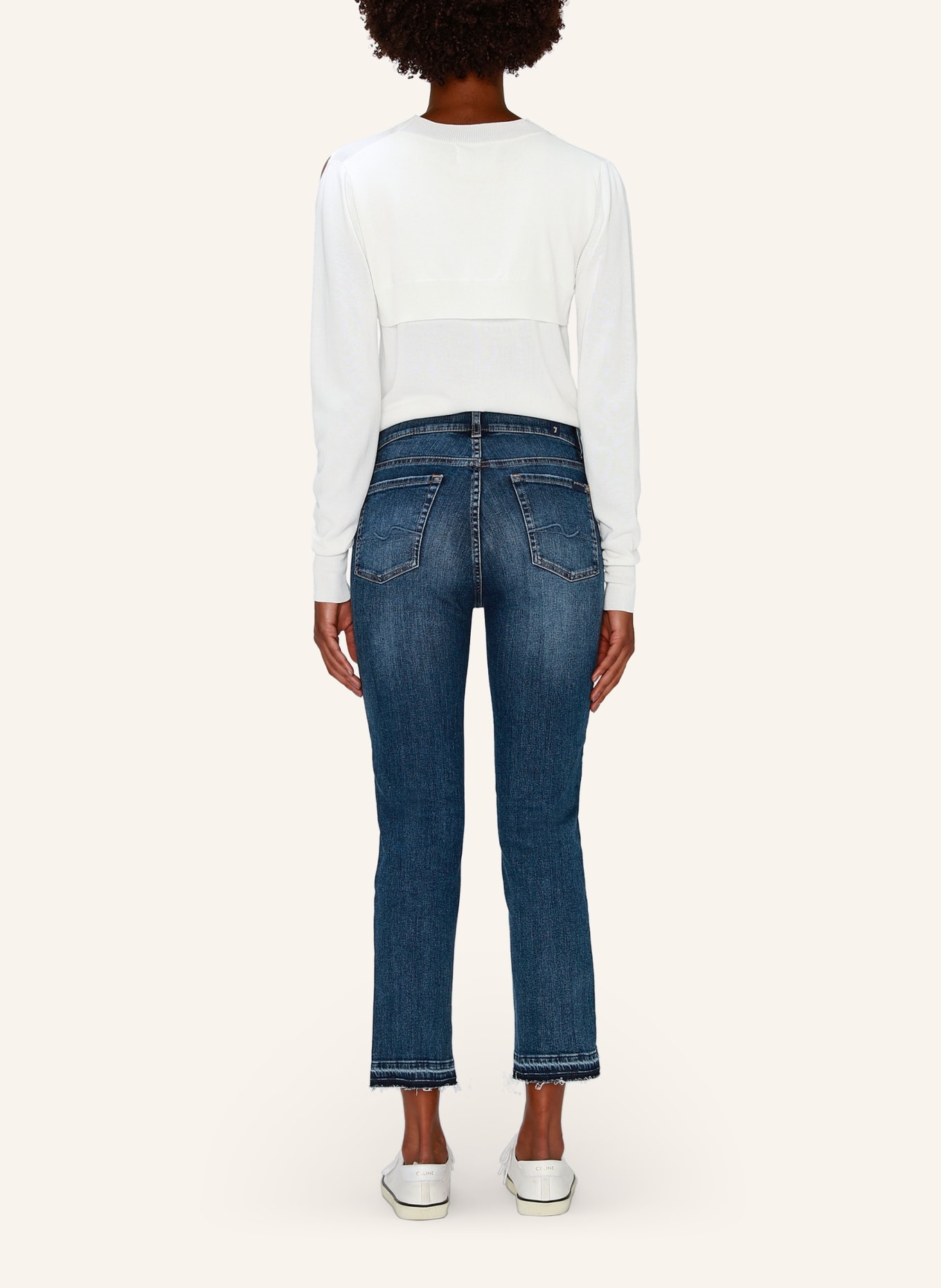 7 for all mankind Jeans  THE STRAIGHT CROP Straight Fit, Farbe: BLAU (Bild 2)