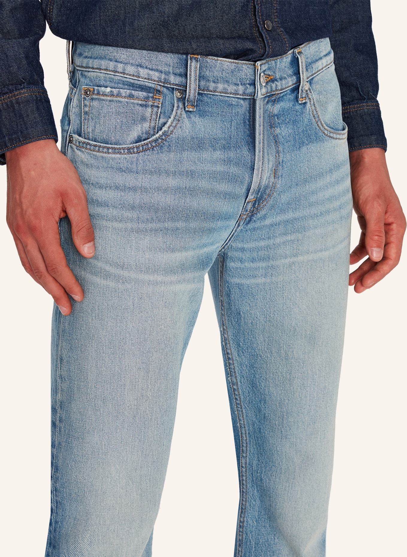 7 for all mankind Jeans THE STRAIGHT Straight Fit, Farbe: BLAU (Bild 3)