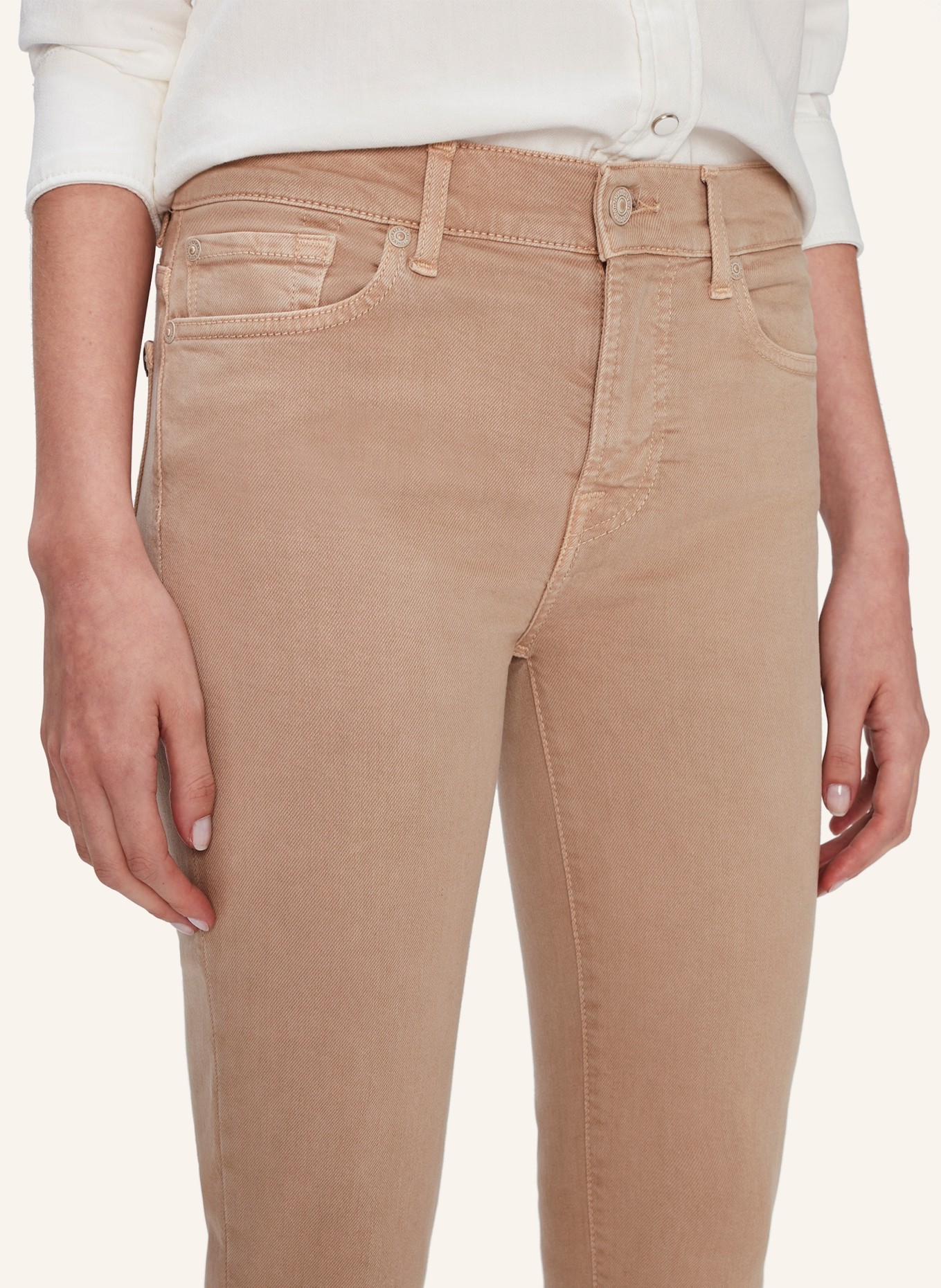 7 for all mankind Pants  ROXANNE ANKLE Slim Fit, Farbe: BEIGE (Bild 3)